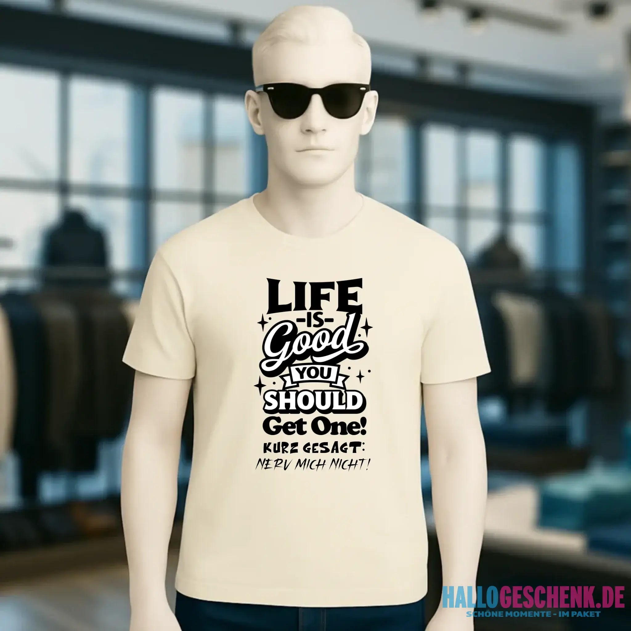Life is good • Unisex Premium T-Shirt XS-5XL aus Bio-Baumwolle für Damen & Herren • Exklusivdesign • personalisiert