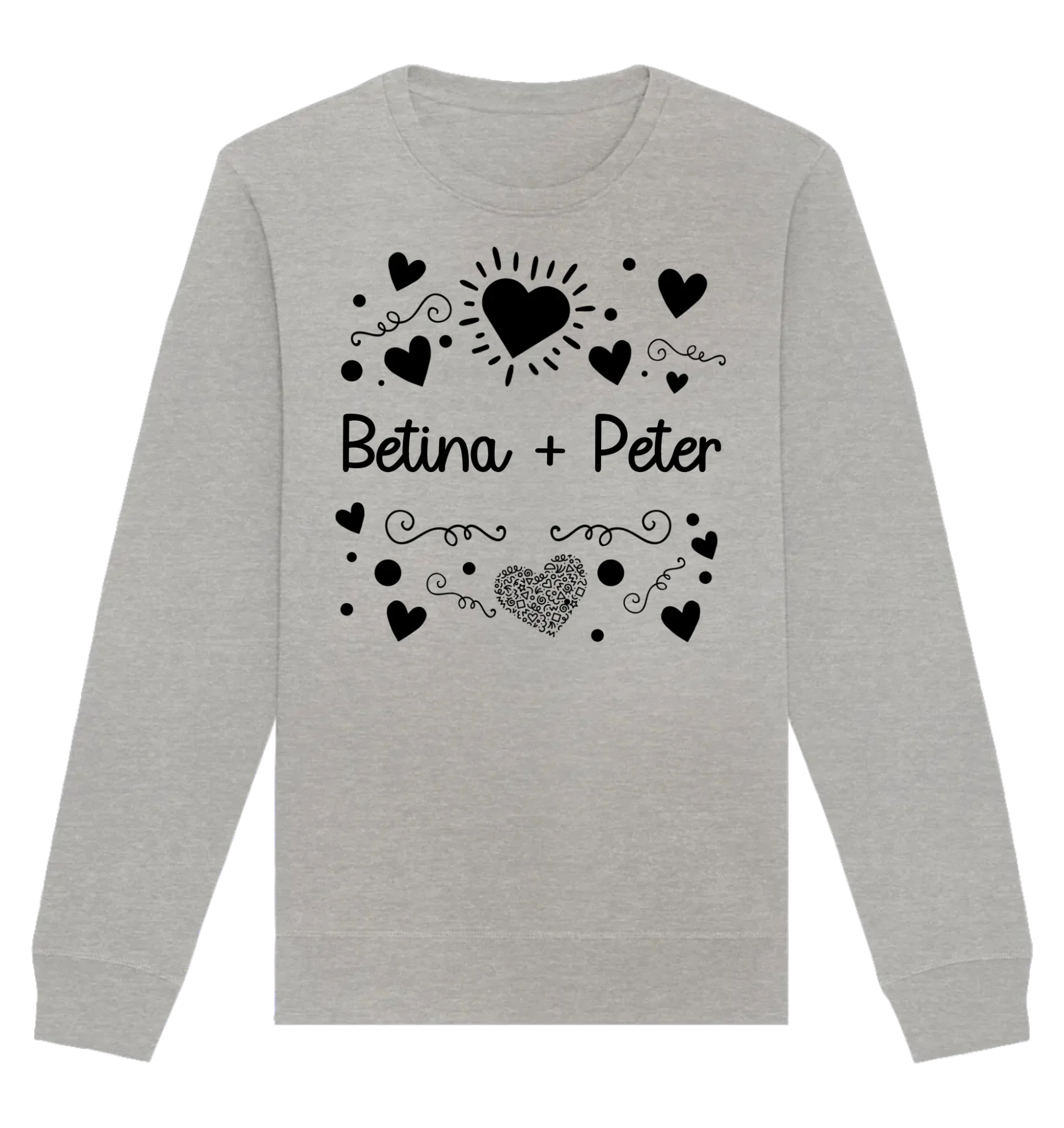 HalloGeschenk.de front-organic-basic-unisex-sweatshirt-c2c1c0-1116x