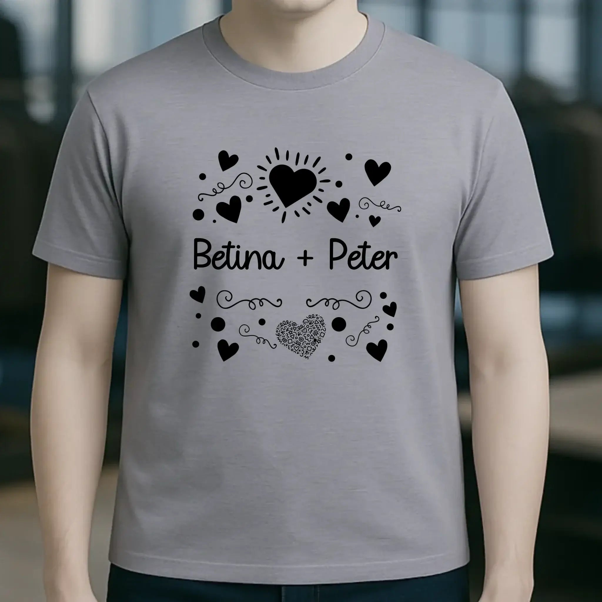 LOVE DESIGN 1 • Unisex Premium T-Shirt XS-5XL aus Bio-Baumwolle für Damen & Herren