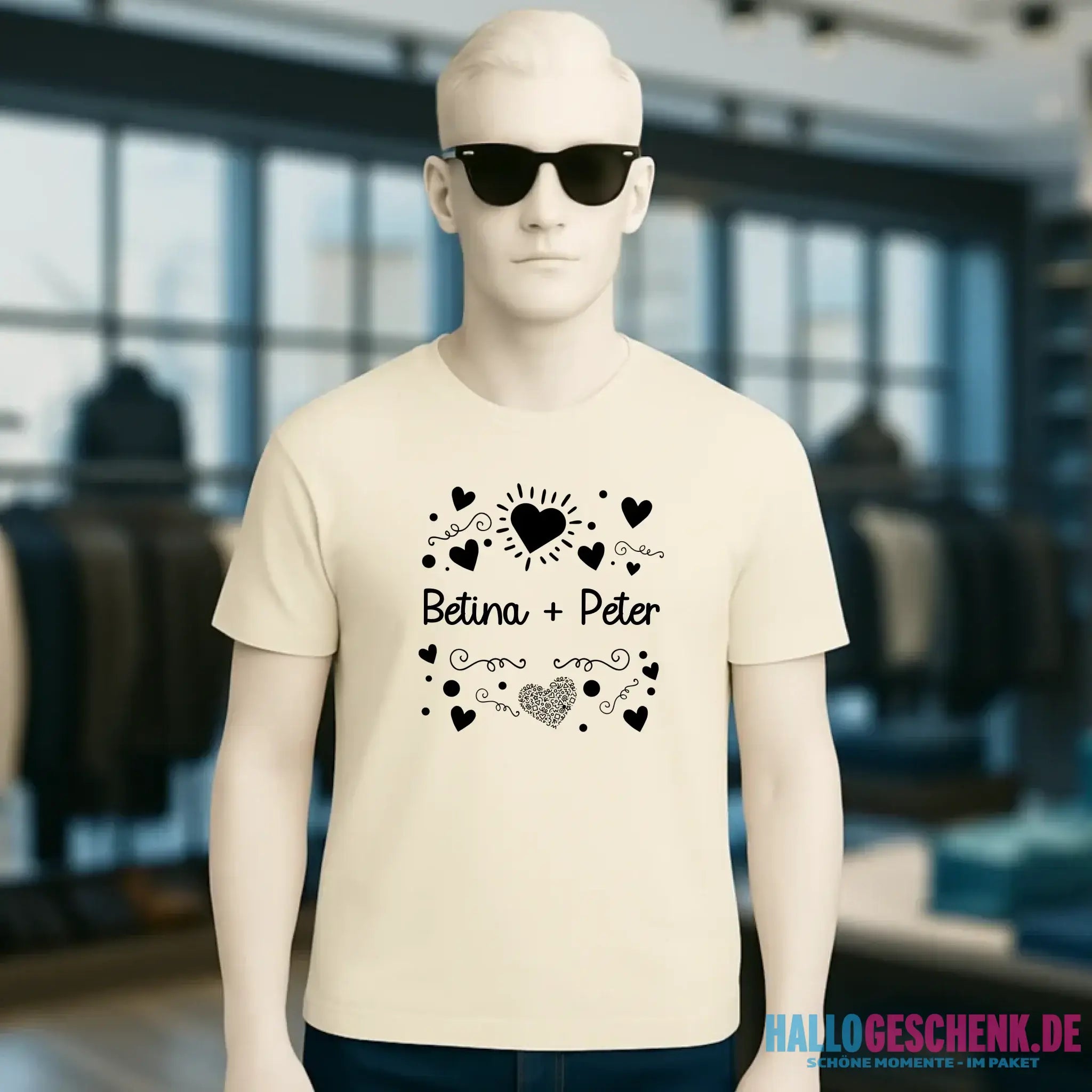 LOVE DESIGN 1 • Unisex Premium T-Shirt XS-5XL aus Bio-Baumwolle für Damen & Herren