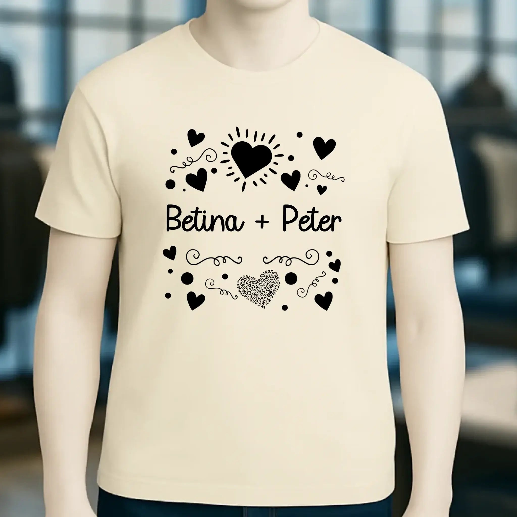 LOVE DESIGN 1 • Unisex Premium T-Shirt XS-5XL aus Bio-Baumwolle für Damen & Herren