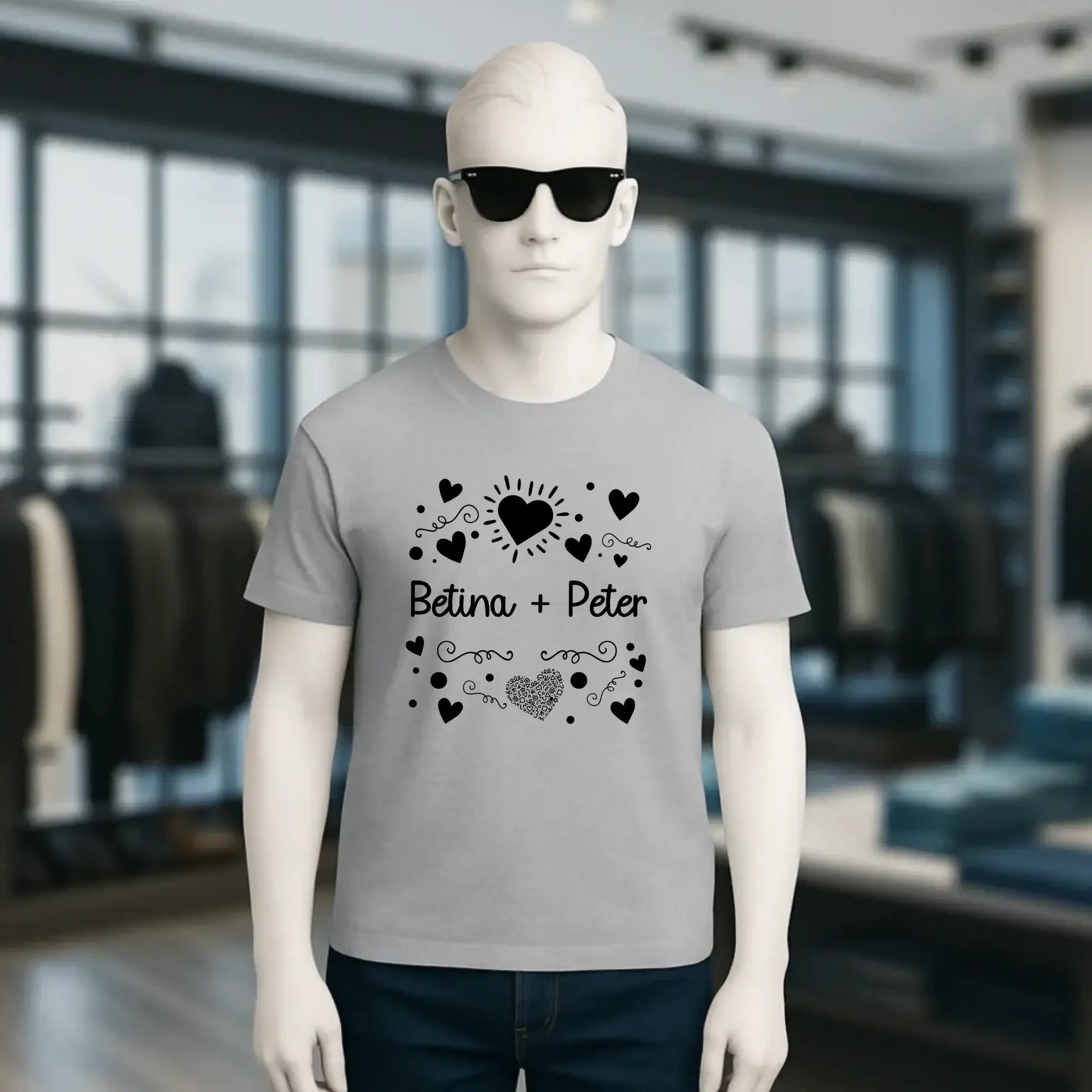 LOVE DESIGN 1 • Unisex Premium T-Shirt XS-5XL aus Bio-Baumwolle für Damen & Herren