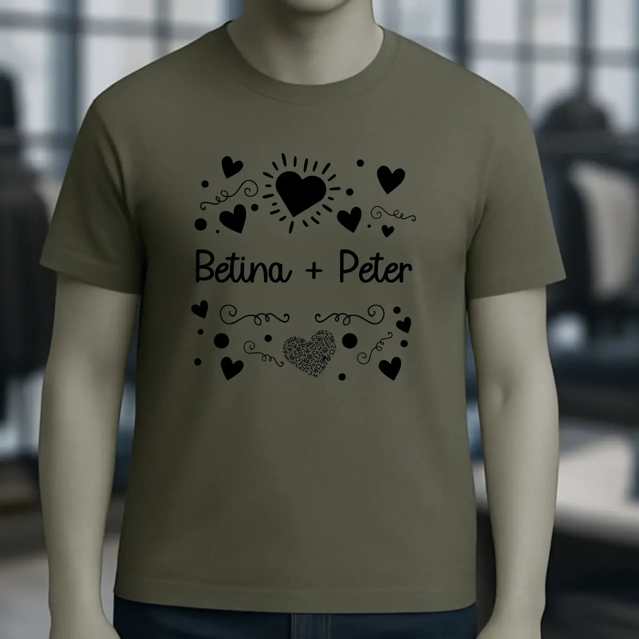 LOVE DESIGN 1 • Unisex Premium T-Shirt XS-5XL aus Bio-Baumwolle für Damen & Herren