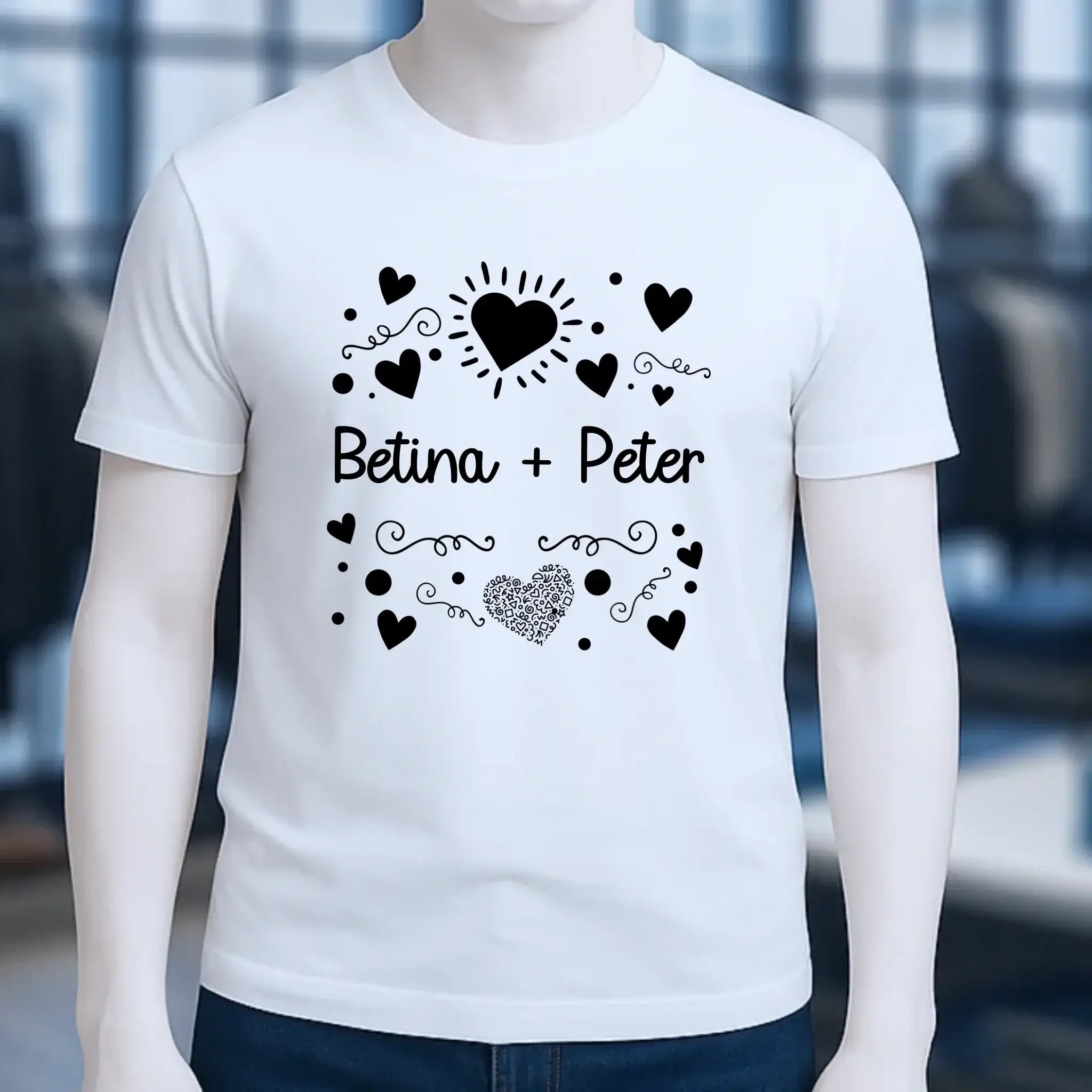 LOVE DESIGN 1 • Unisex Premium T-Shirt XS-5XL aus Bio-Baumwolle für Damen & Herren