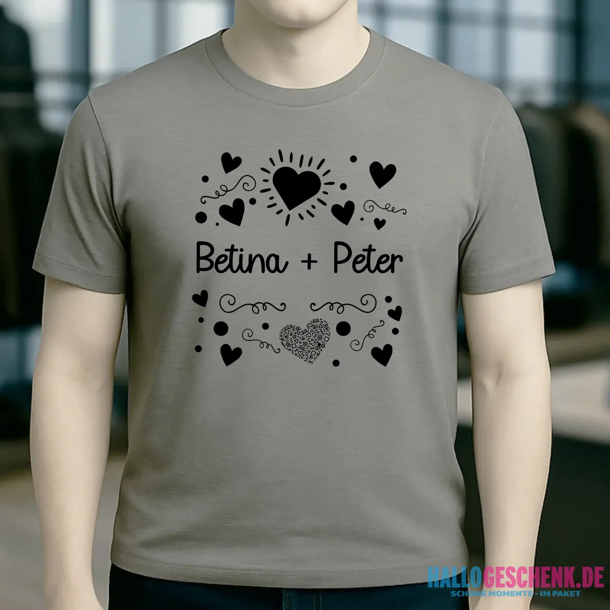 LOVE DESIGN 1 • Unisex Premium T-Shirt XS-5XL aus Bio-Baumwolle für Damen & Herren