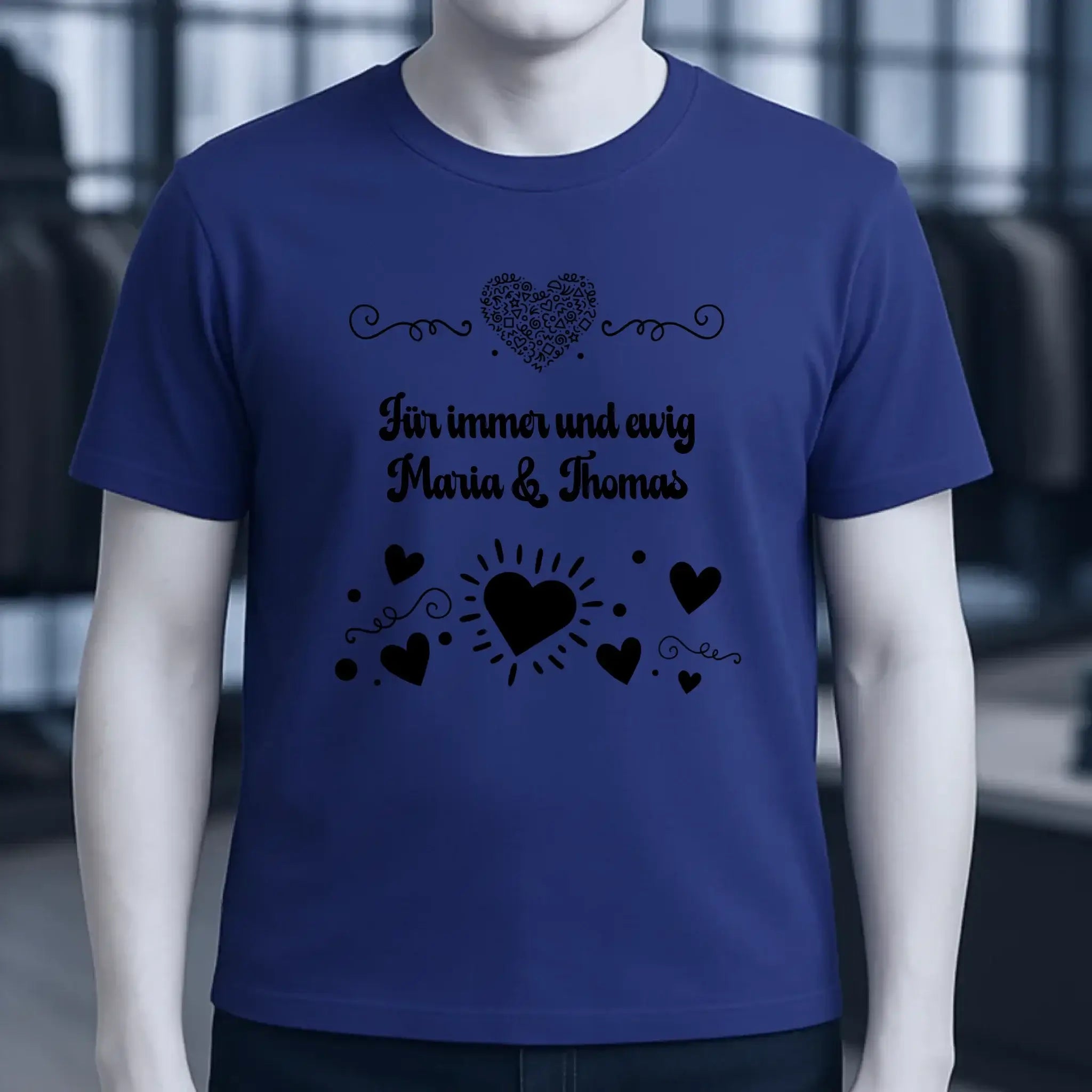 LOVE DESIGN 3 personalisierbar - Unisex Premium T-Shirt XS-5XL aus Bio-Baumwolle für Damen & Herren