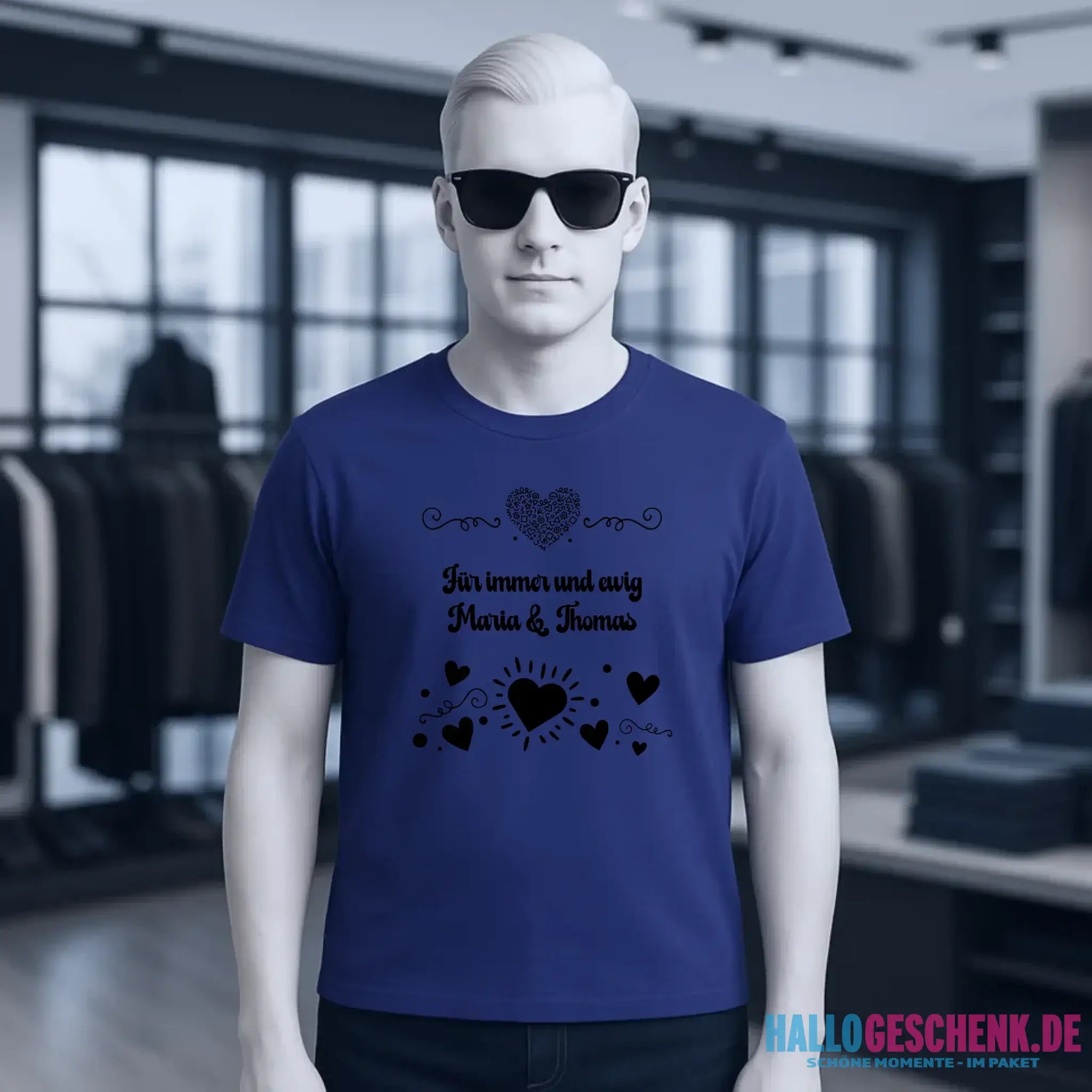 LOVE DESIGN 3 personalisierbar - Unisex Premium T-Shirt XS-5XL aus Bio-Baumwolle für Damen & Herren