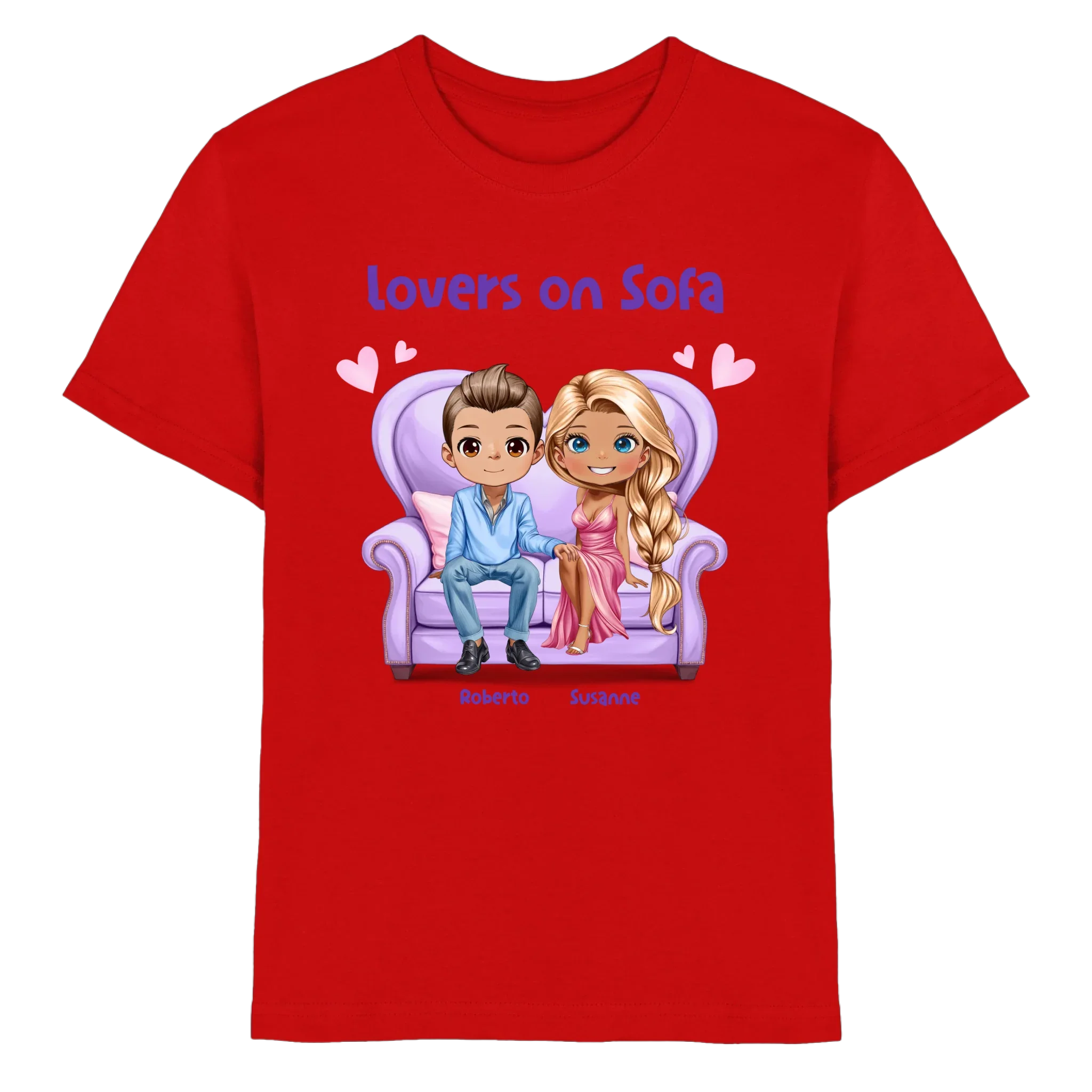 Lovers on Sofa: 2-4 Figuren (mw/mm/ww) • mehrere Artikel • ’Statement-Collection’ • Wunschtext • personalisierte