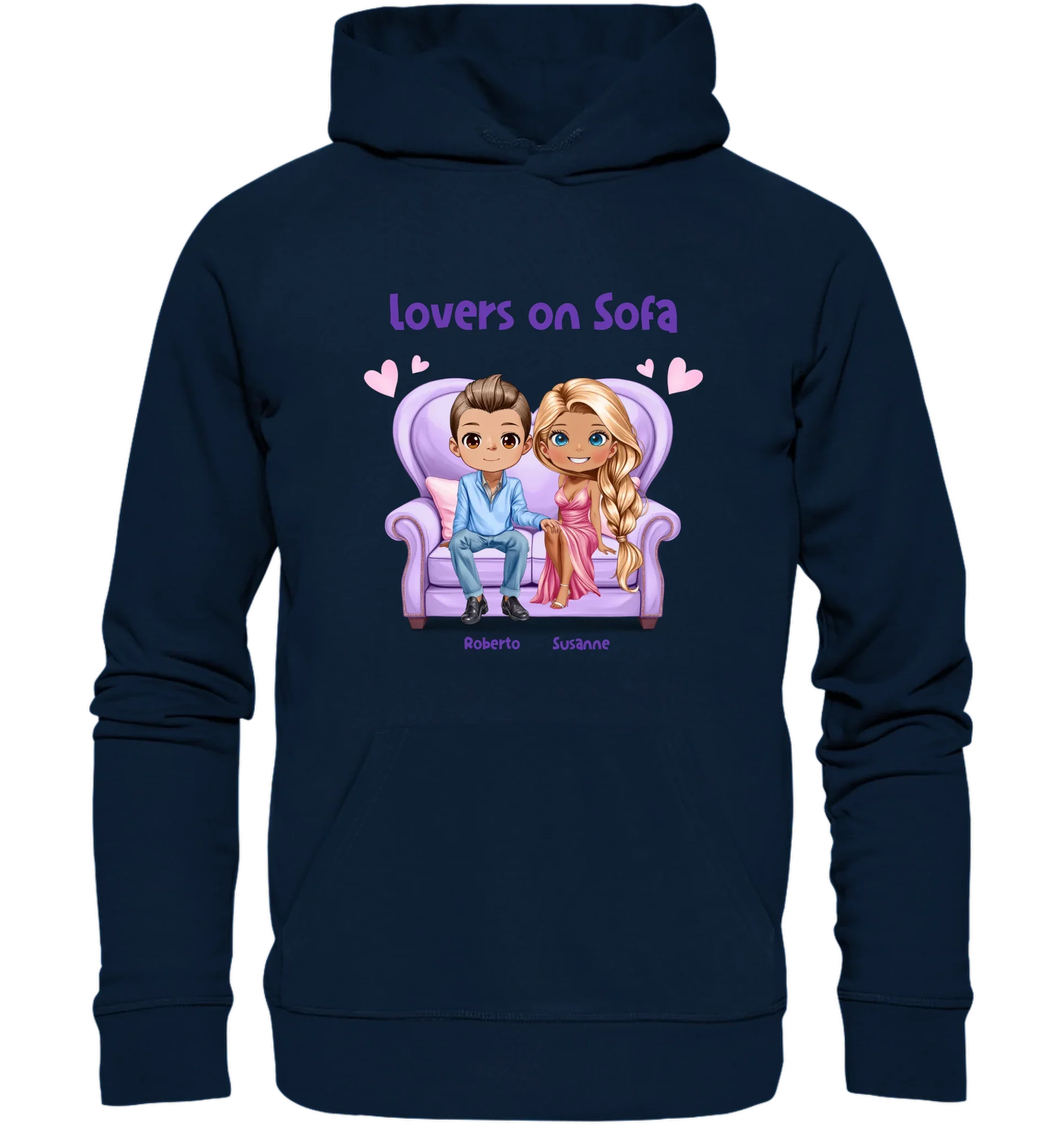 Lovers on Sofa: 2-4 Figuren (mw/mm/ww) • mehrere Artikel • ’Statement-Collection’ • Wunschtext • personalisierte