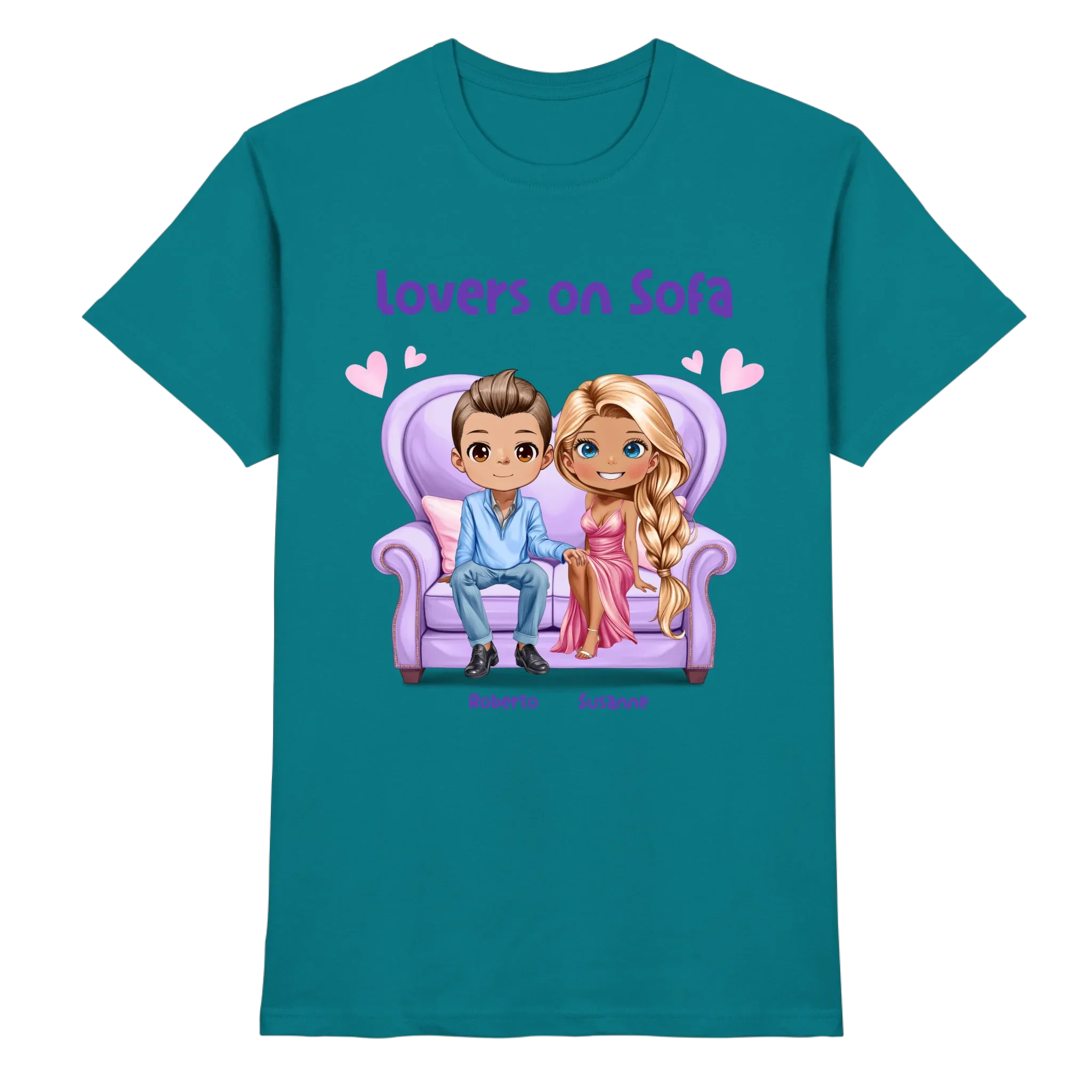 Lovers on Sofa: 2-4 Figuren (mw/mm/ww) • mehrere Artikel • ’Statement-Collection’ • Wunschtext • personalisierte