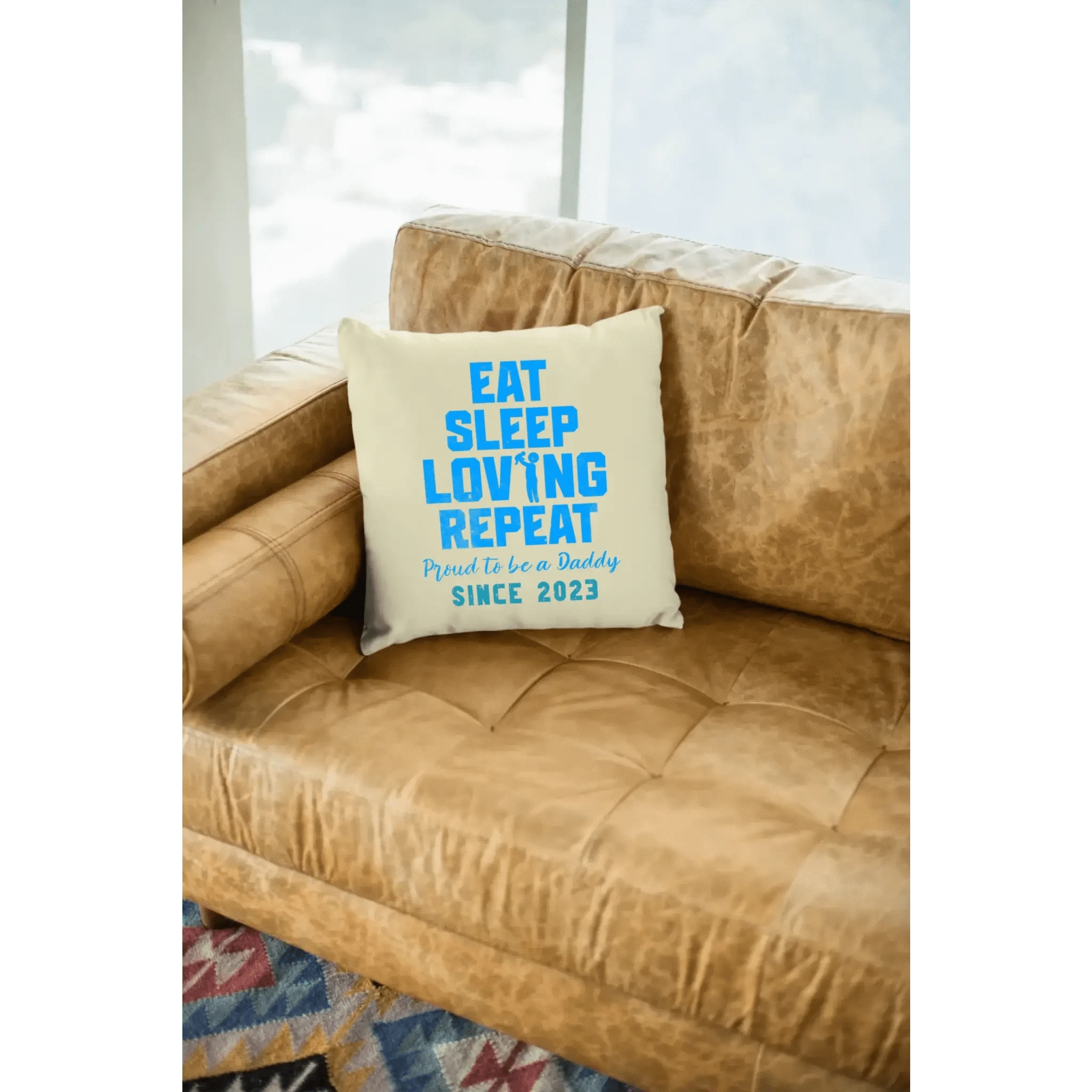 Loving Dad • Farbwahl + Wunschtext• Kissen 40x40 cm • personalisiert