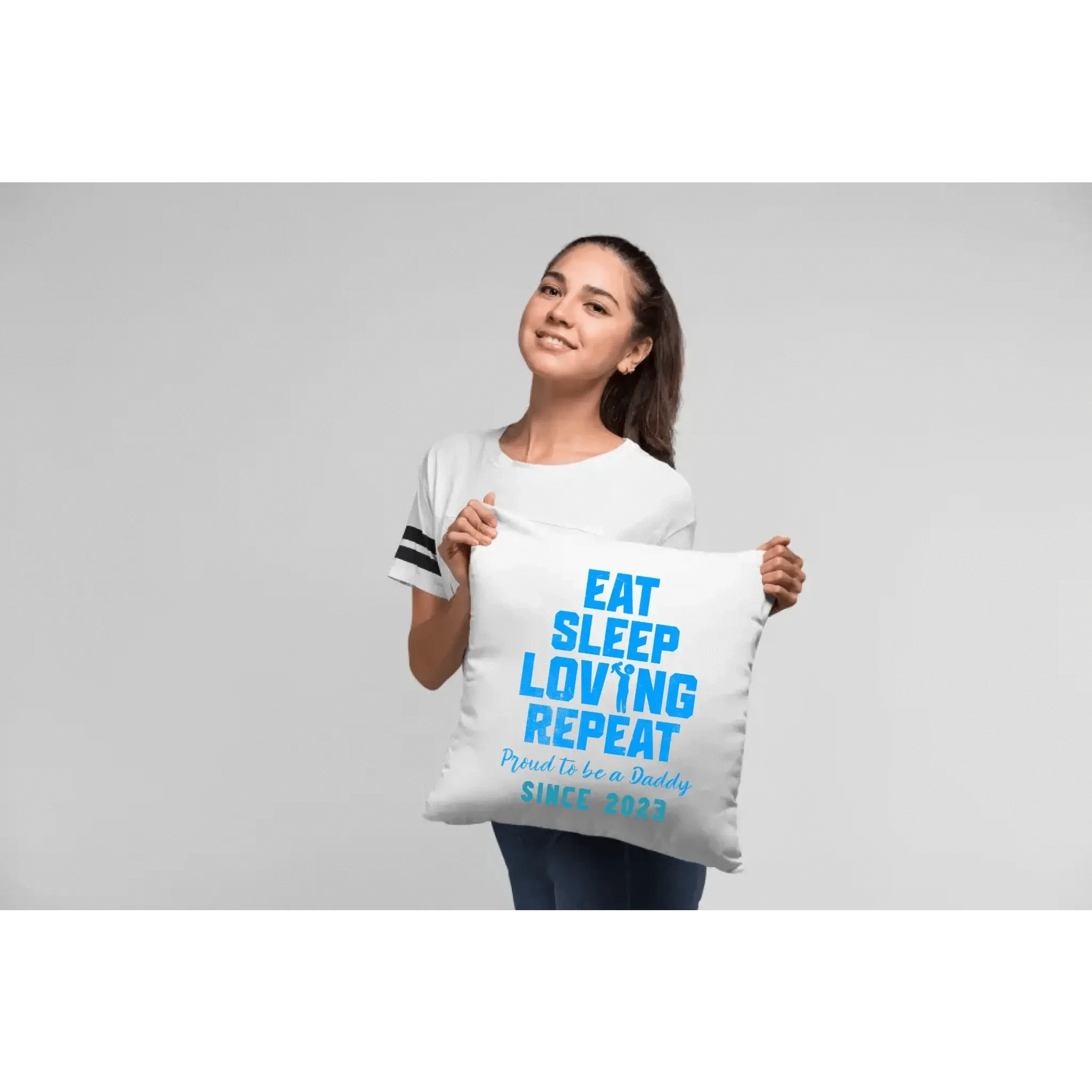 Loving Dad • Farbwahl + Wunschtext• Kissen 40x40 cm • personalisiert