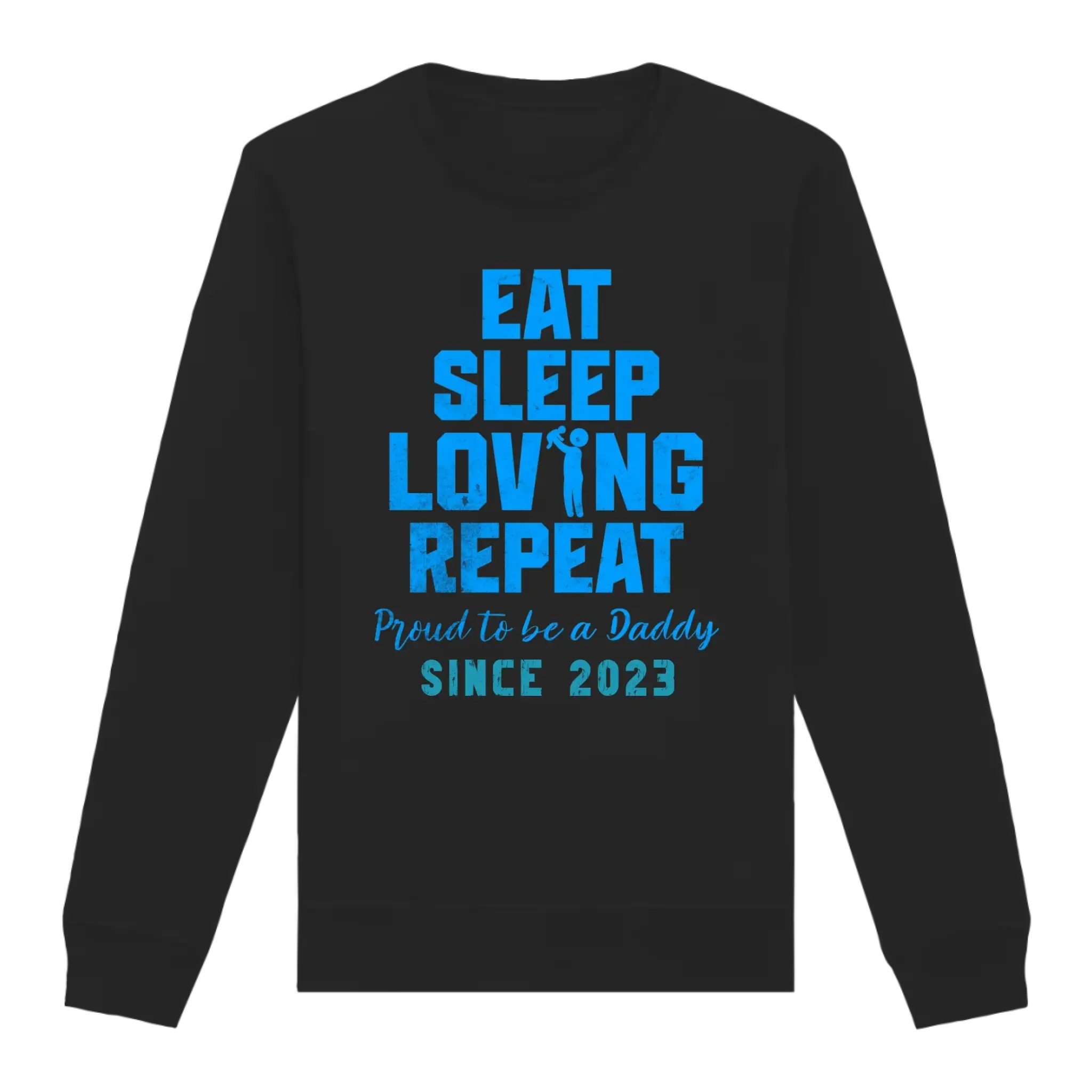 Loving Dad • Farbwahl + Wunschtext • Unisex Sweatshirt Bio-Baumwolle in 4 Farben XS-3XL • personalisiert