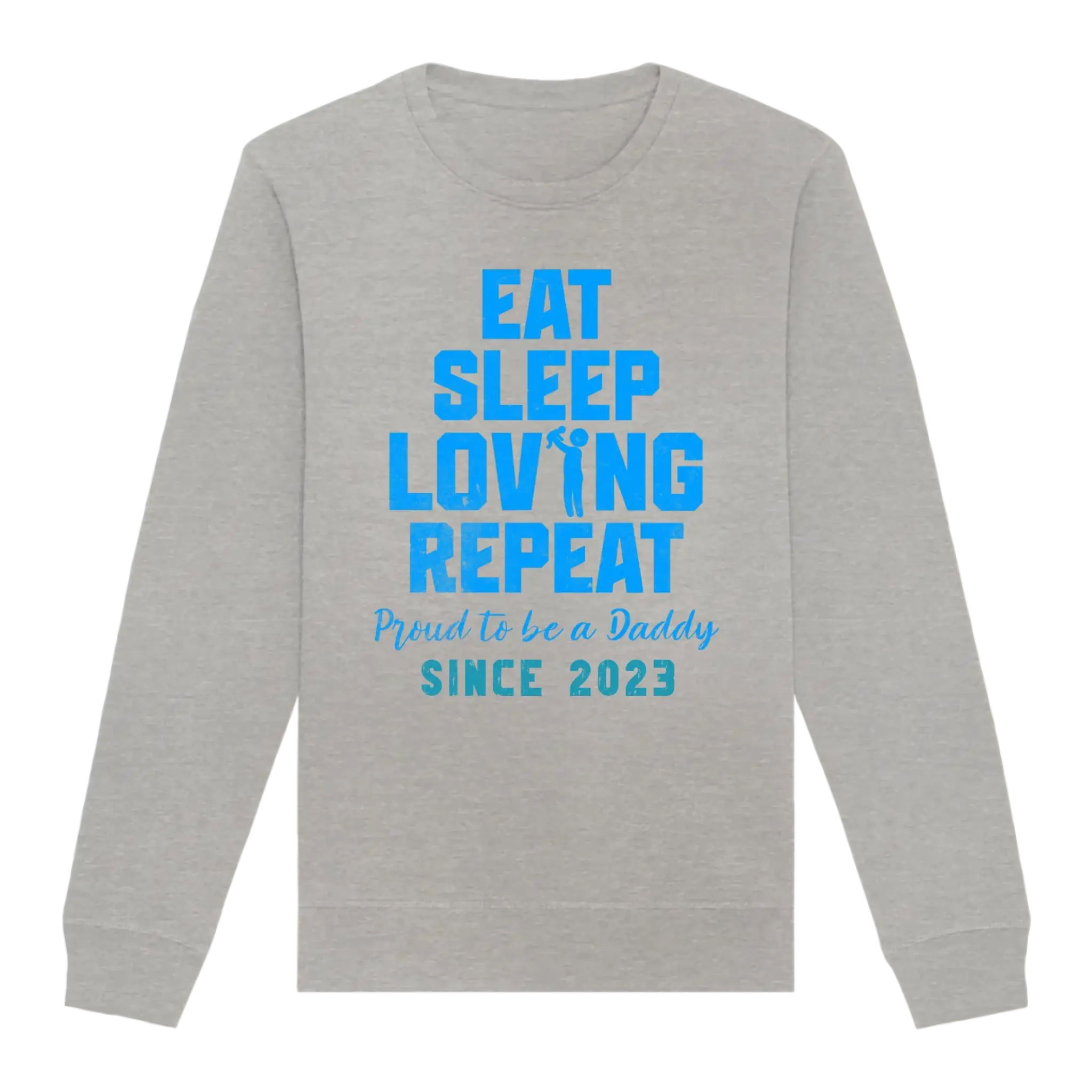 Loving Dad • Farbwahl + Wunschtext • Unisex Sweatshirt Bio-Baumwolle in 4 Farben XS-3XL • personalisiert