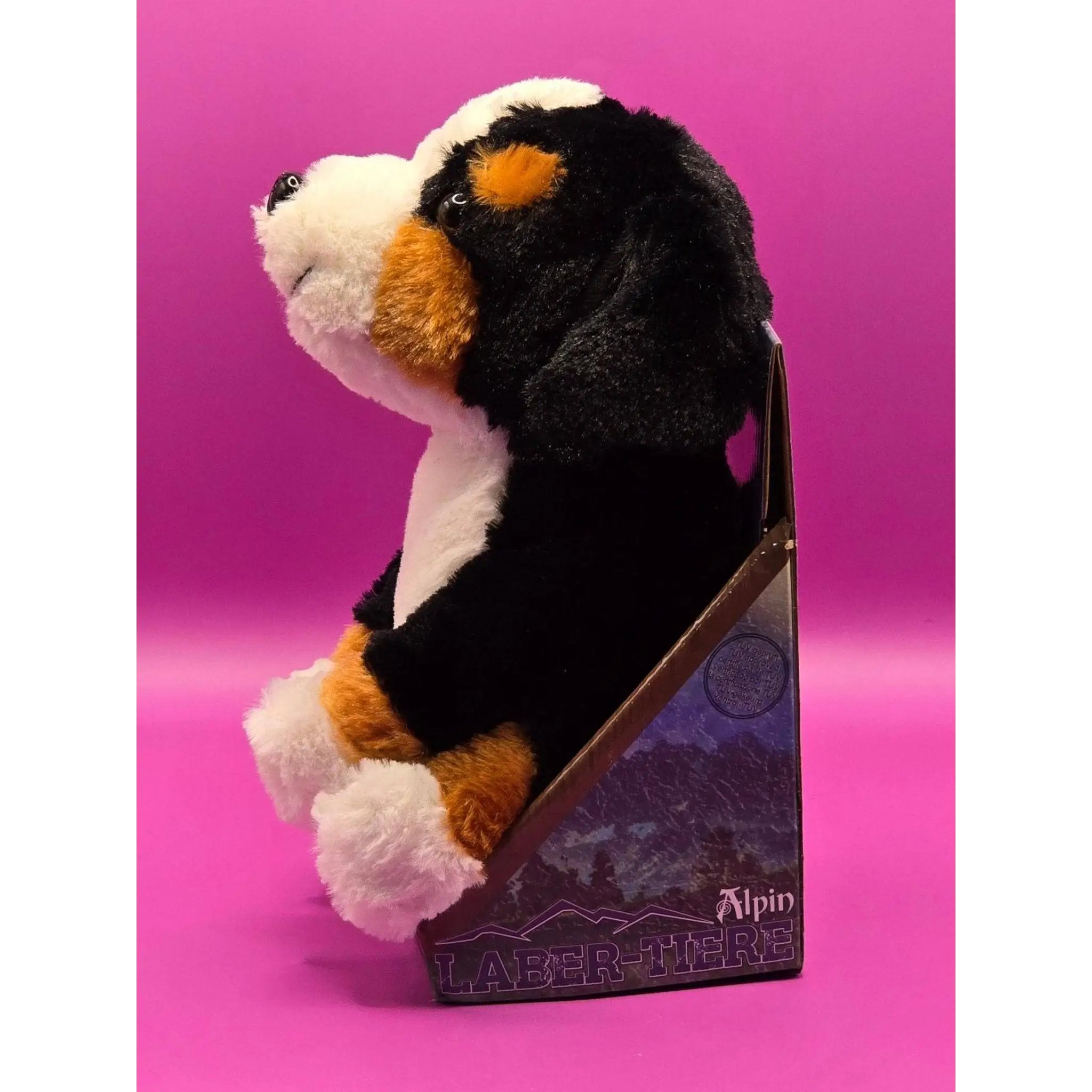 Lustiger Laber-Berner-Sennenhund ROCKY, der alles nachplappert • inkl. Batterien • 12,5x15x19,5 cm • Labertiere