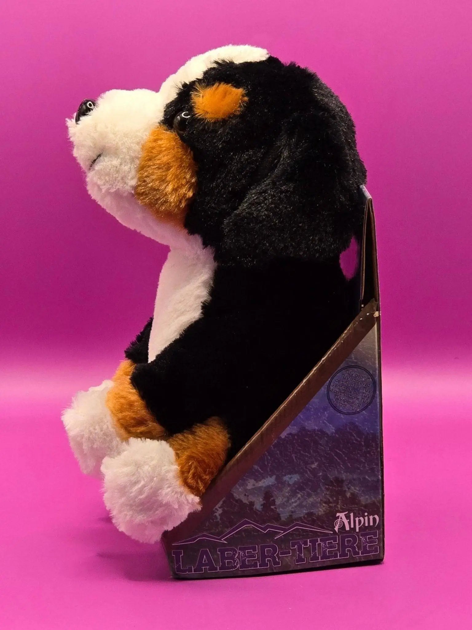 Lustiger Laber-Berner-Sennenhund ROCKY, der alles nachplappert • inkl. Batterien • 12,5x15x19,5 cm • Labertiere