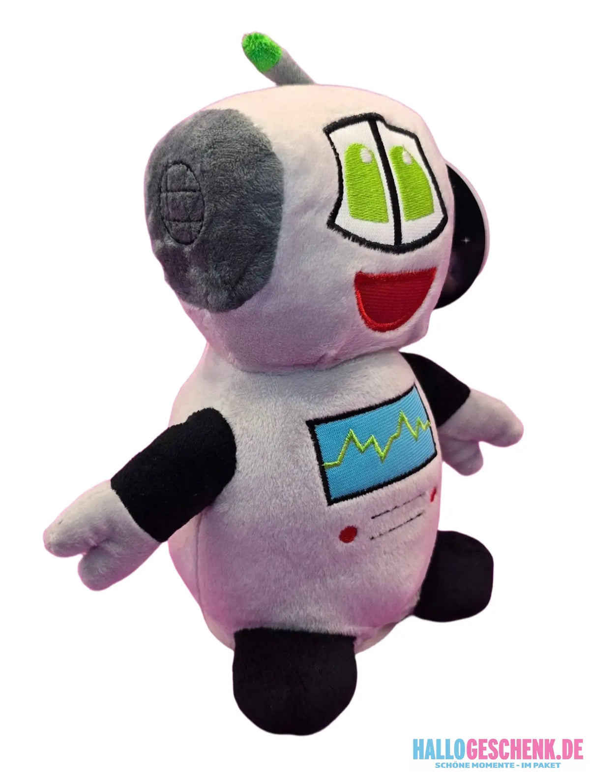 Funny chattering robot ALPHA, who repeats everything • rolls and turns • incl. batteries • 25.5x19x11 cm • Chattering animals