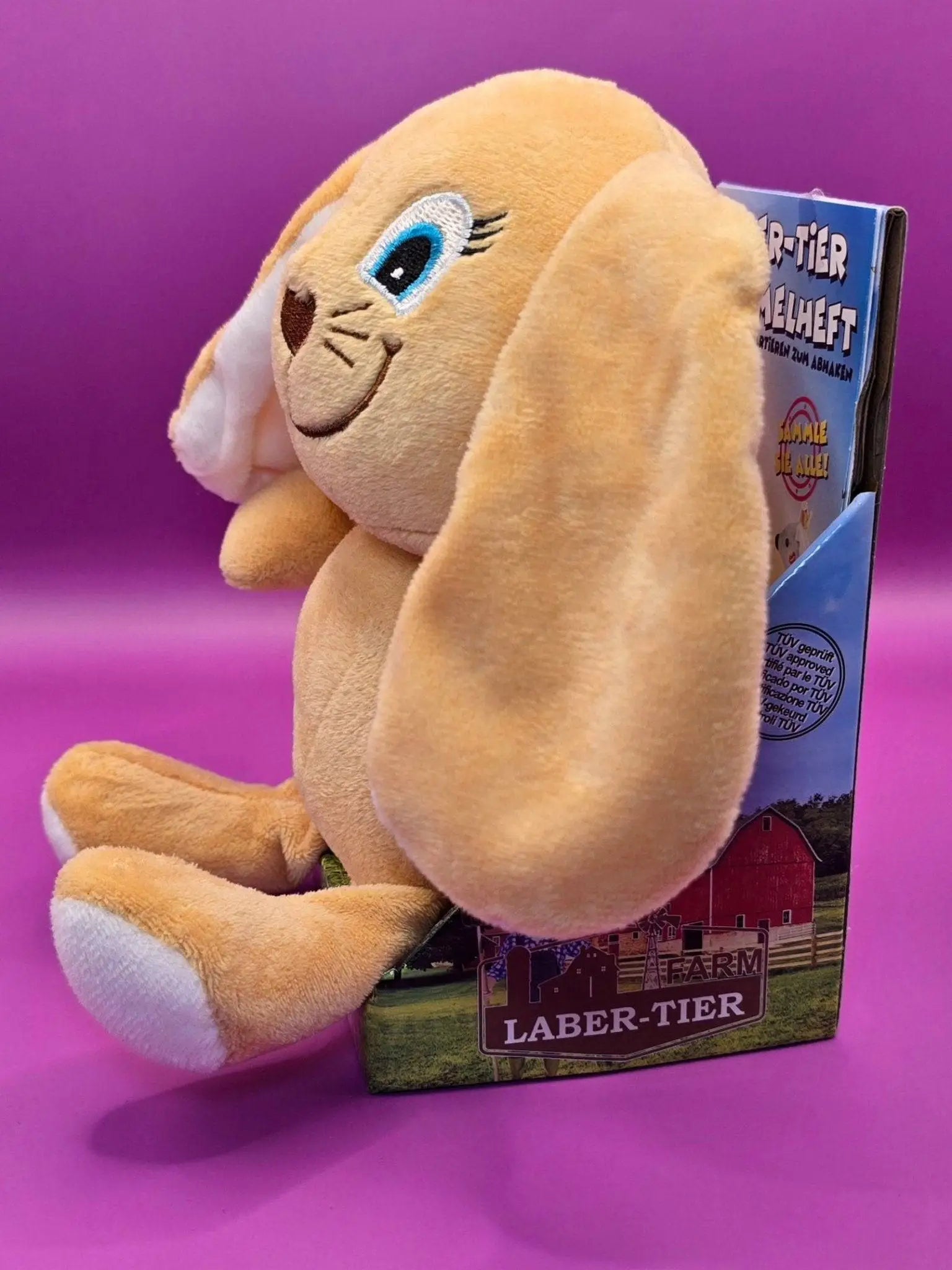 Lustiger Laber-Schlappohrhase SOCKE, der alles nachplappert • 15x10x17 cm • Labertiere