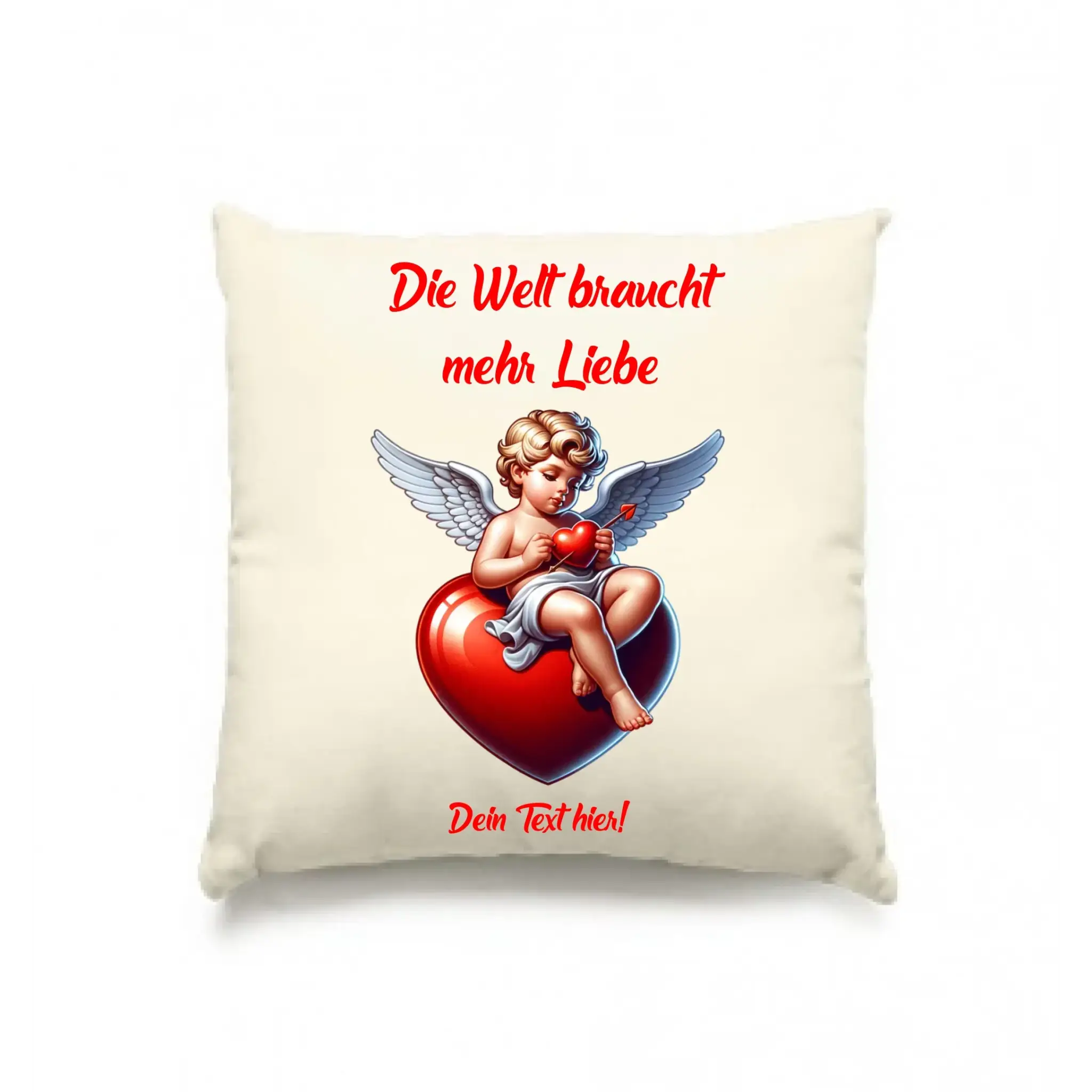Mehr Liebe • Valentinstag • Kissen 40x40 cm • personalisiert