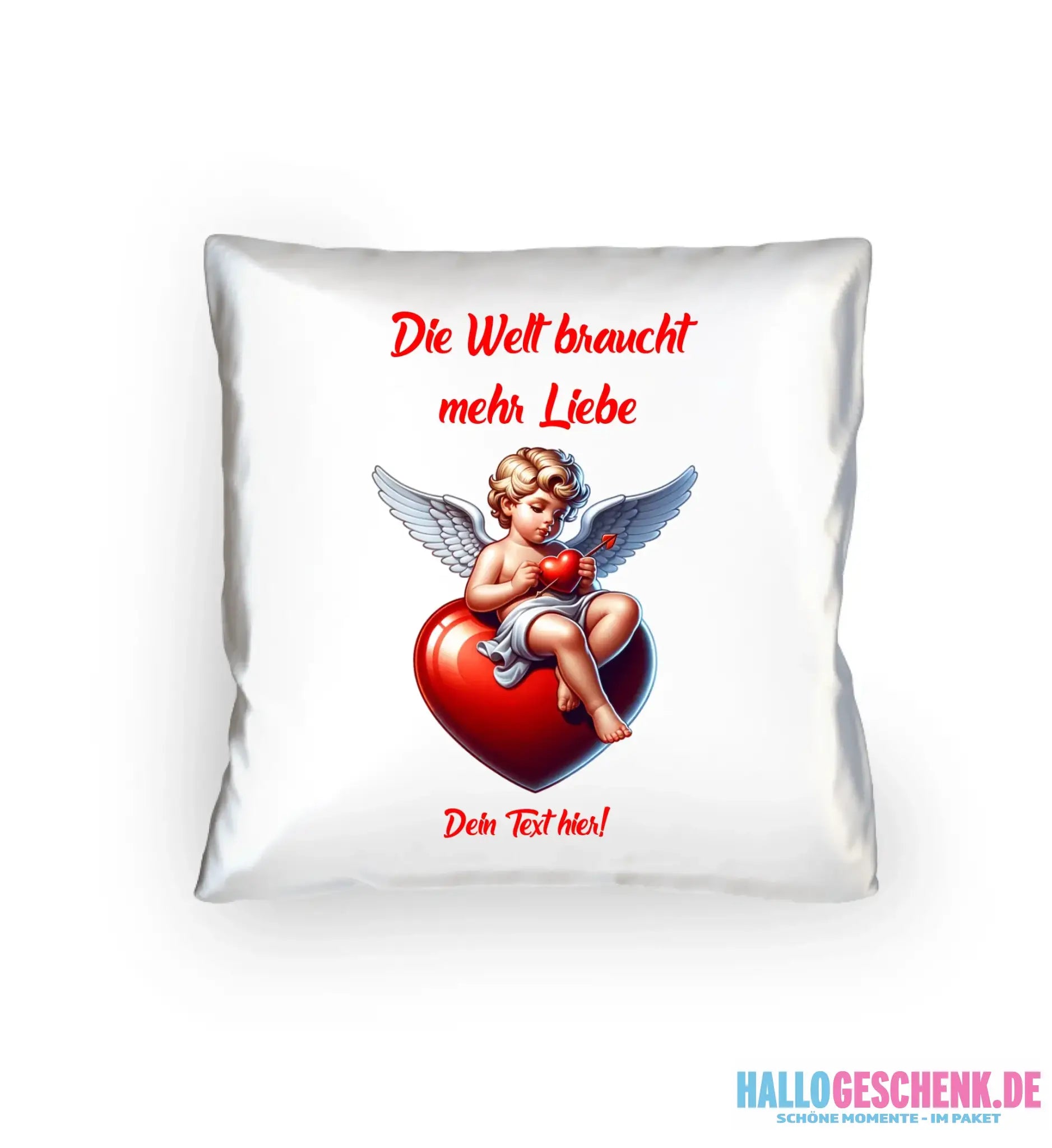 Mehr Liebe • Valentinstag • Kissen 40x40 cm • personalisiert