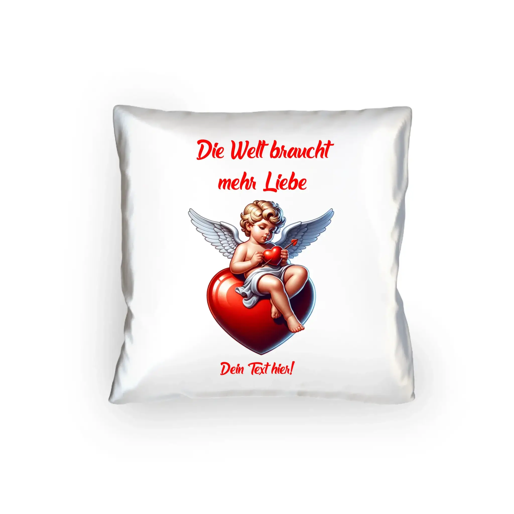 Mehr Liebe • Valentinstag • Kissen 40x40 cm • personalisiert