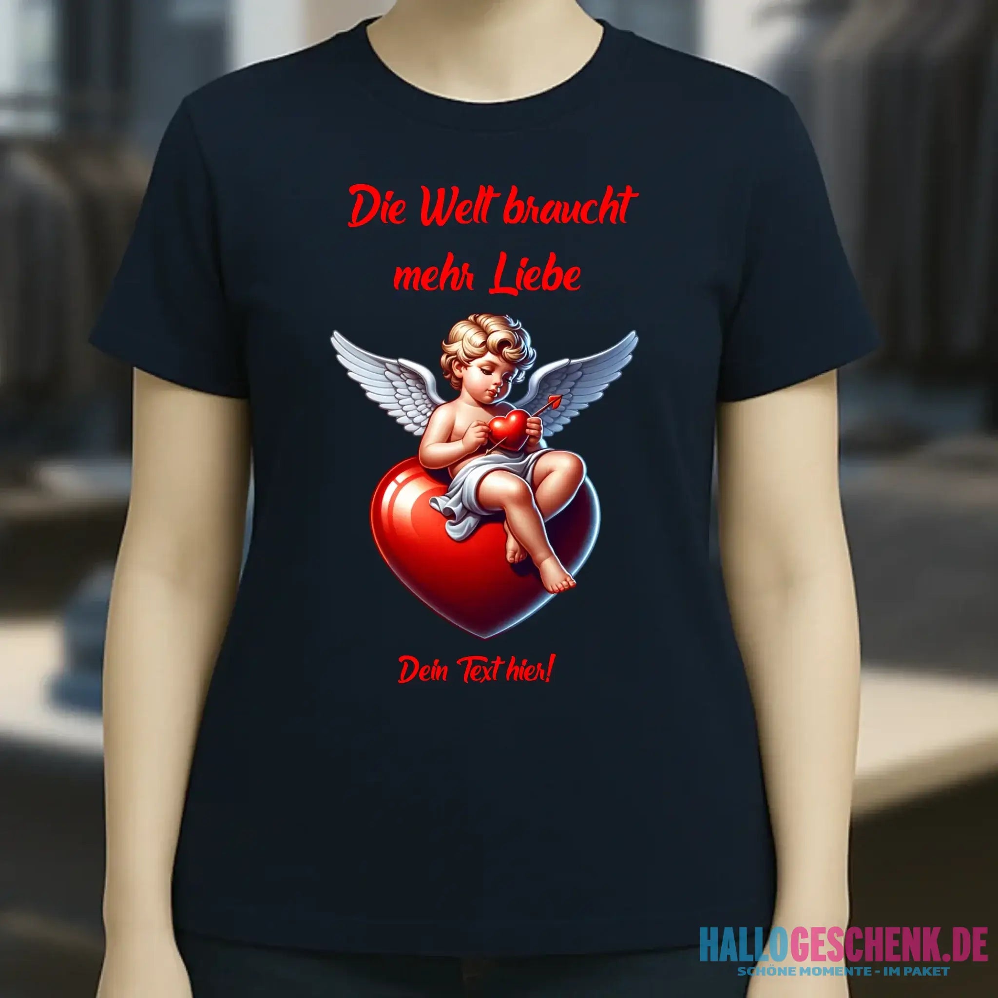 Mehr Liebe • Valentinstag • Ladies Premium T-Shirt XS-2XL aus Bio-Baumwolle für Damen • Exklusivdesign • personalisiert