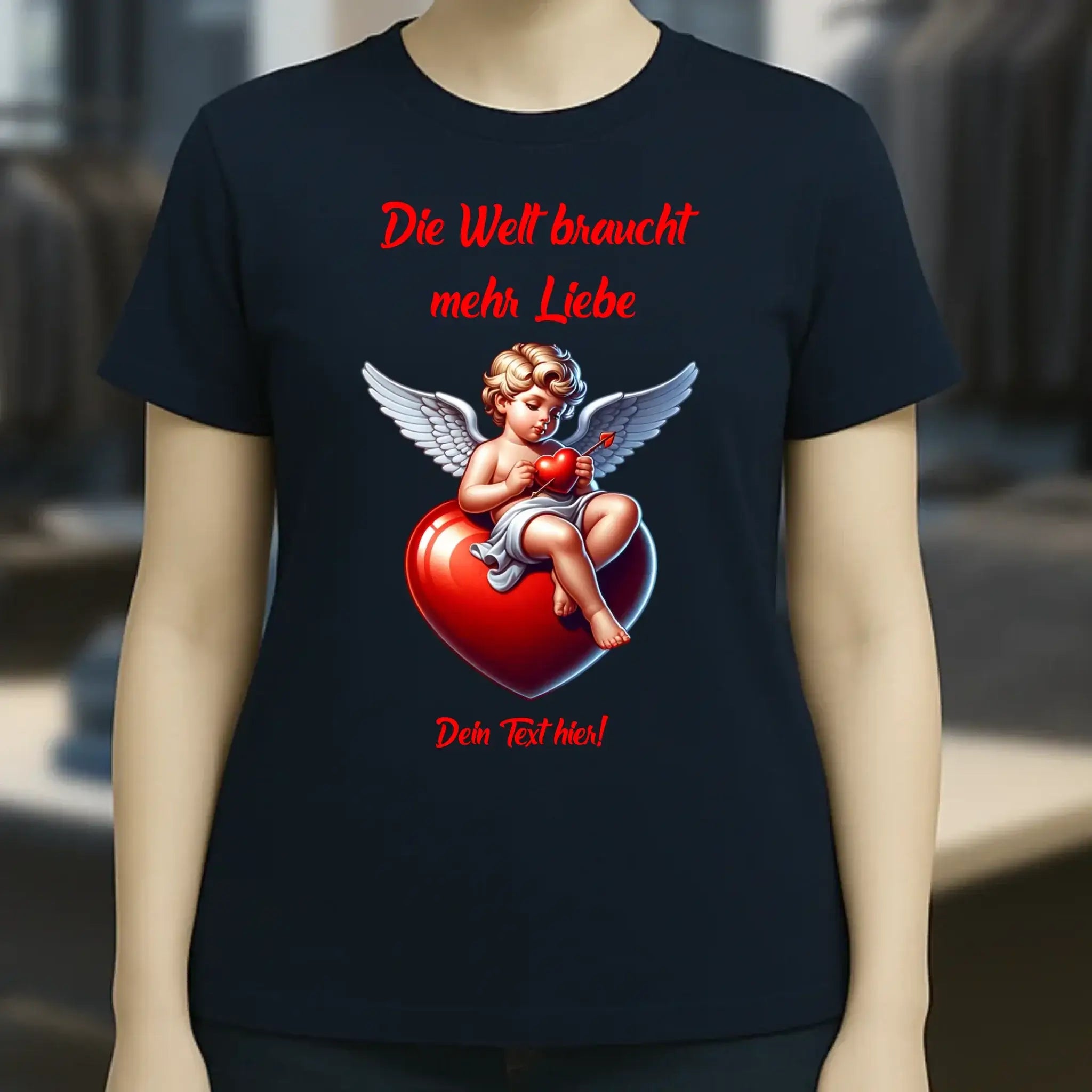 Mehr Liebe • Valentinstag • Ladies Premium T-Shirt XS-2XL aus Bio-Baumwolle für Damen • Exklusivdesign • personalisiert