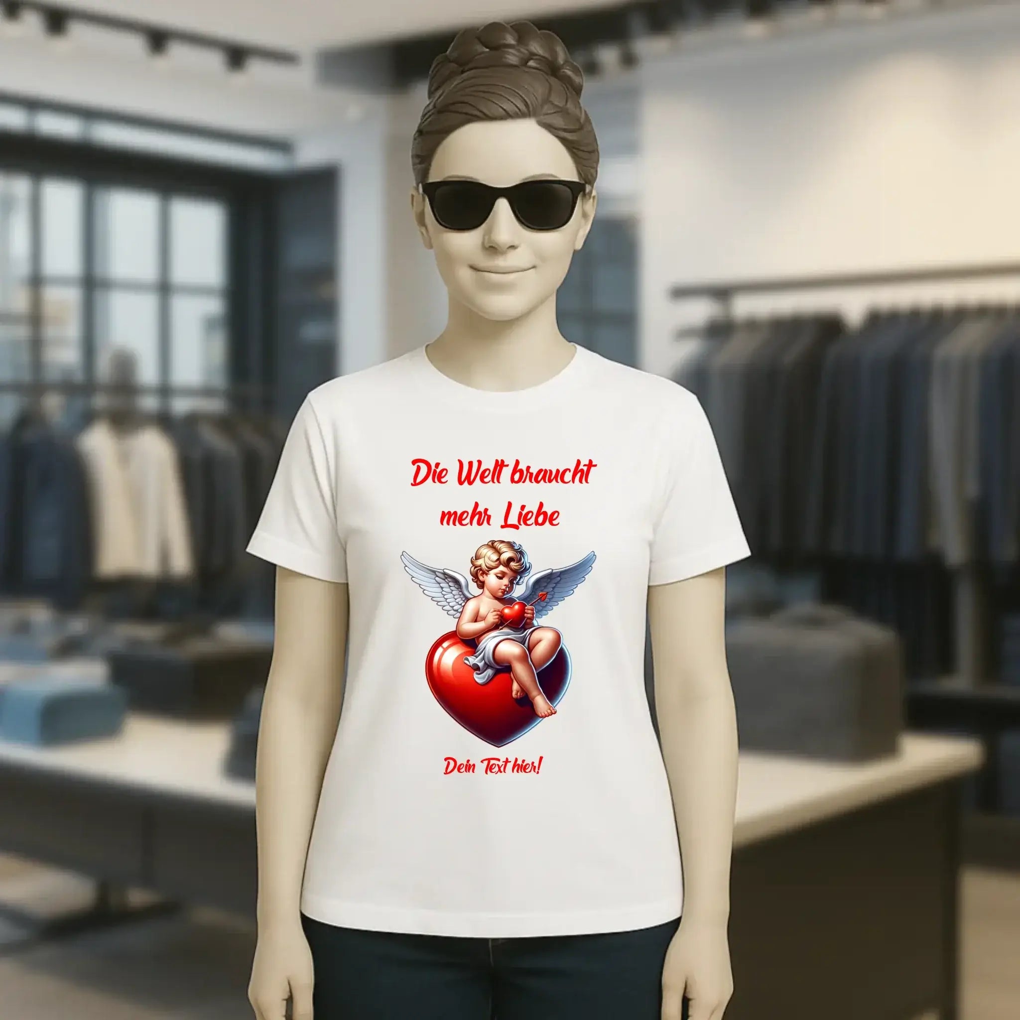 Mehr Liebe • Valentinstag • Ladies Premium T-Shirt XS-2XL aus Bio-Baumwolle für Damen • Exklusivdesign • personalisiert