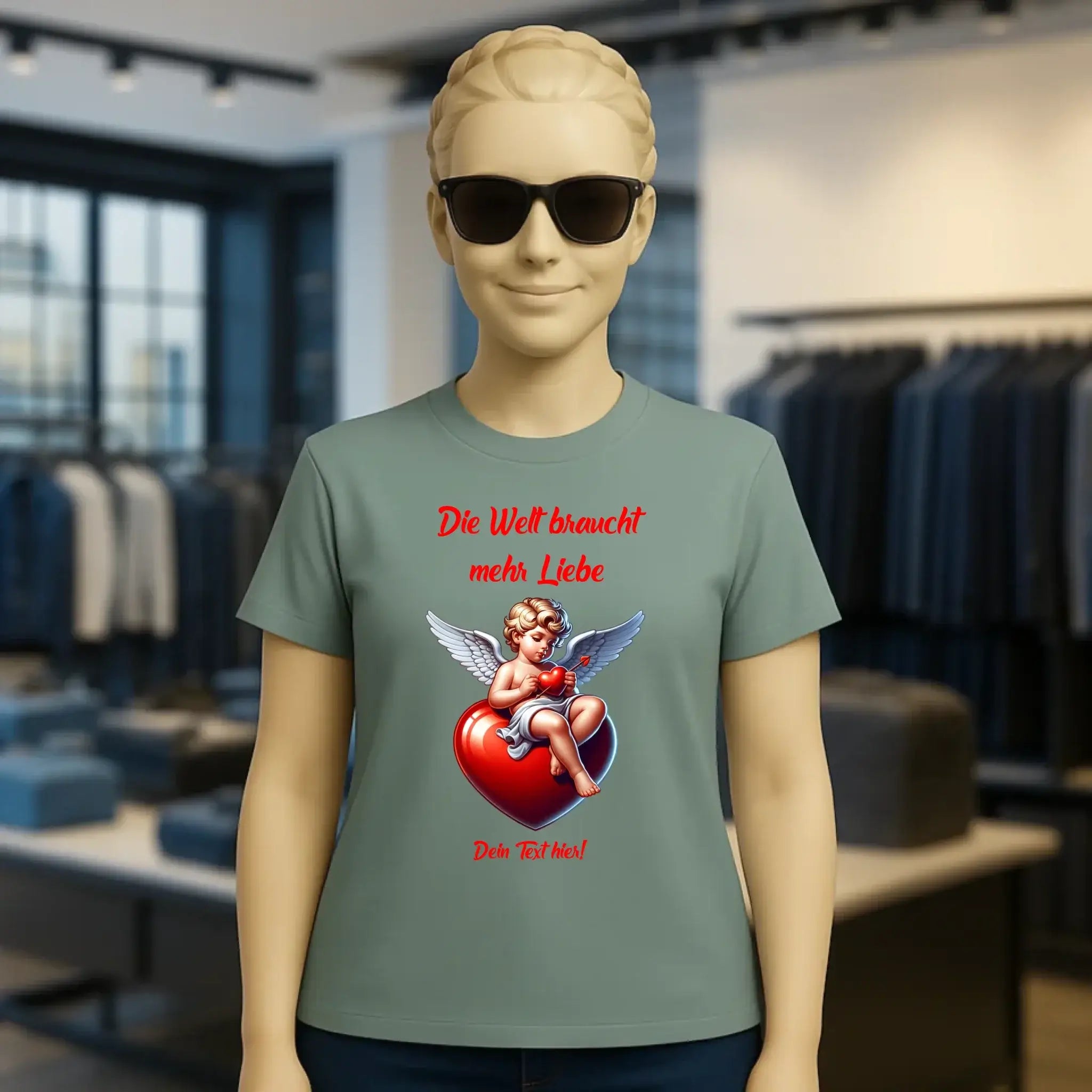 Mehr Liebe • Valentinstag • Ladies Premium T-Shirt XS-2XL aus Bio-Baumwolle für Damen • Exklusivdesign • personalisiert