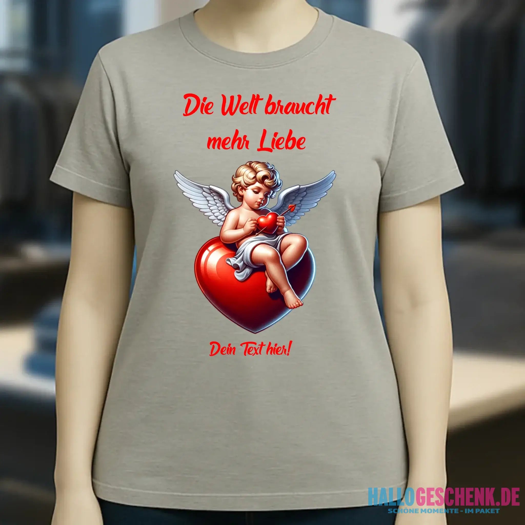 Mehr Liebe • Valentinstag • Ladies Premium T-Shirt XS-2XL aus Bio-Baumwolle für Damen • Exklusivdesign • personalisiert