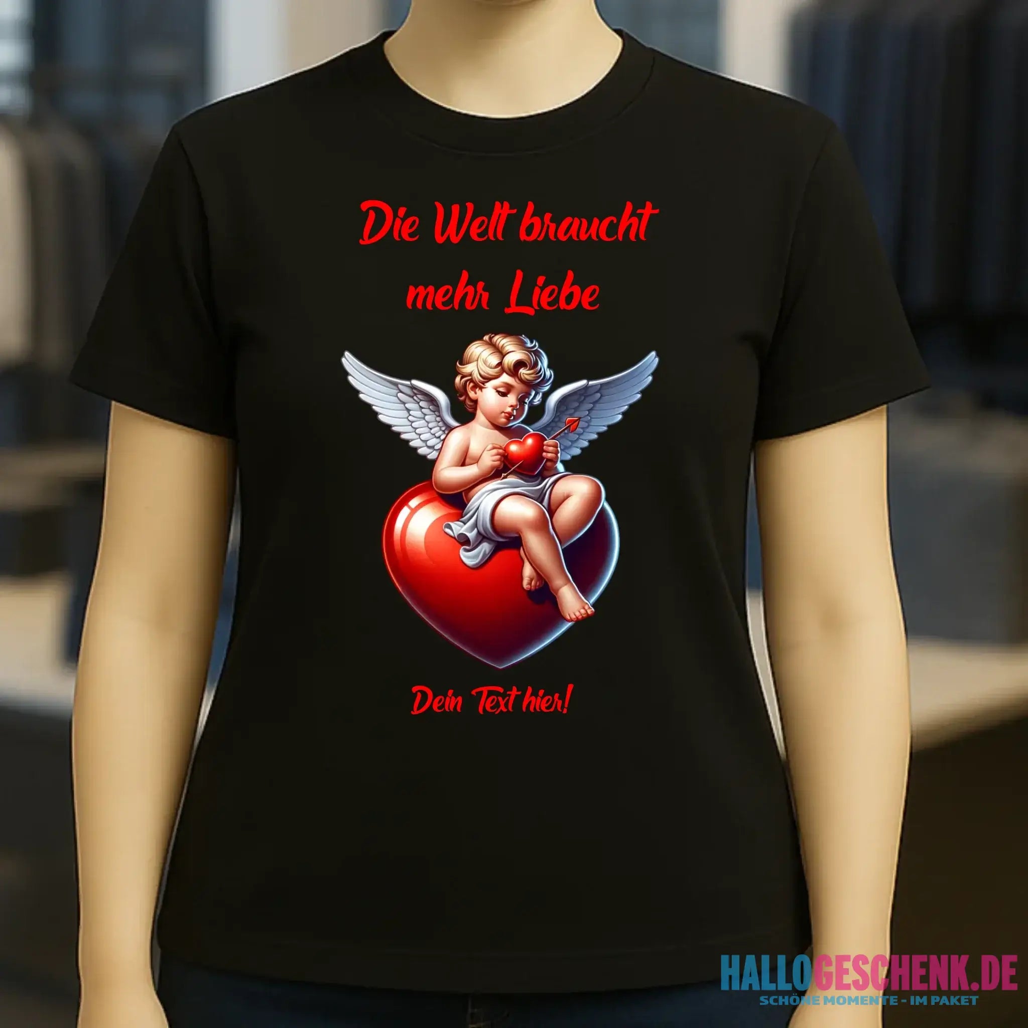 Mehr Liebe • Valentinstag • Ladies Premium T-Shirt XS-2XL aus Bio-Baumwolle für Damen • Exklusivdesign • personalisiert