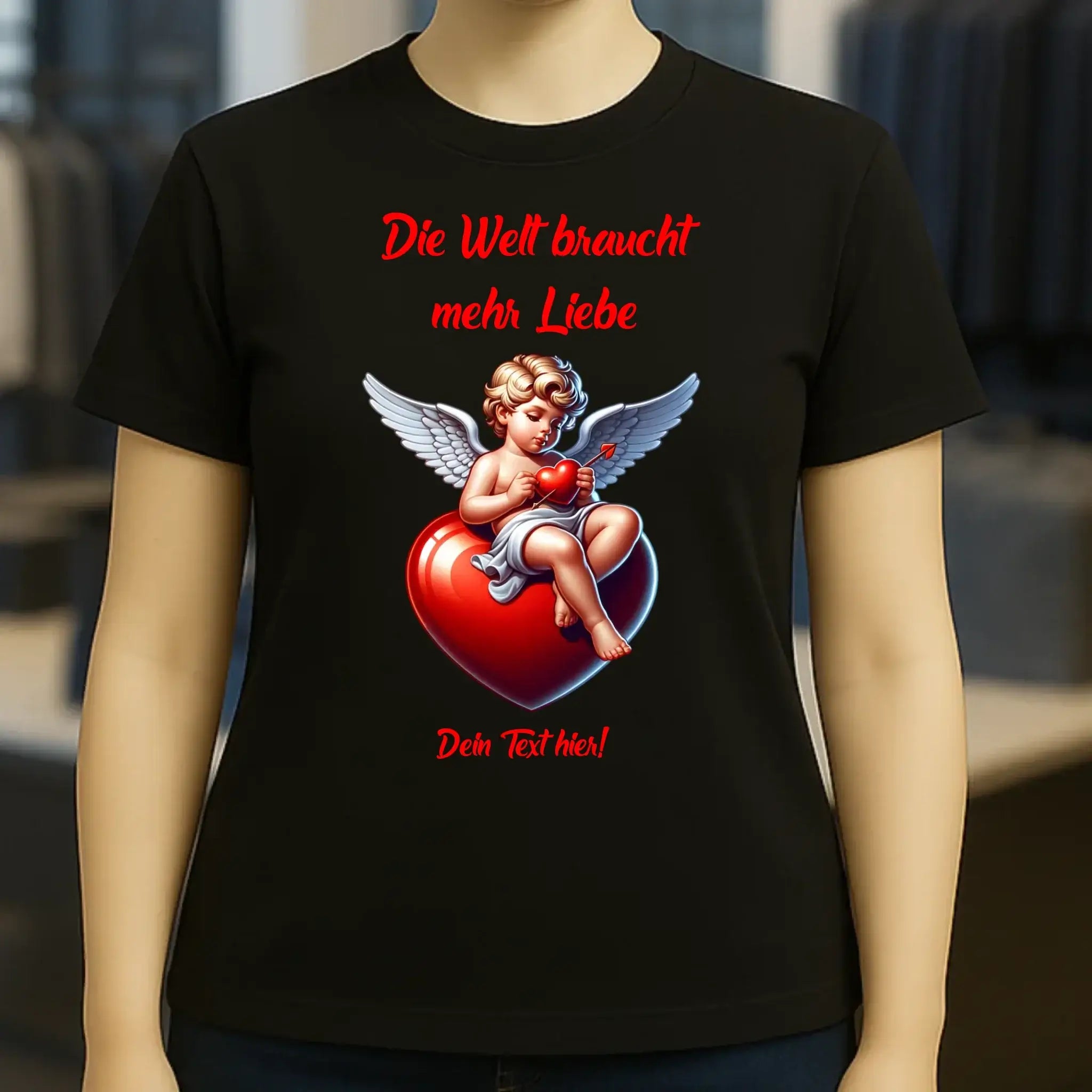 Mehr Liebe • Valentinstag • Ladies Premium T-Shirt XS-2XL aus Bio-Baumwolle für Damen • Exklusivdesign • personalisiert