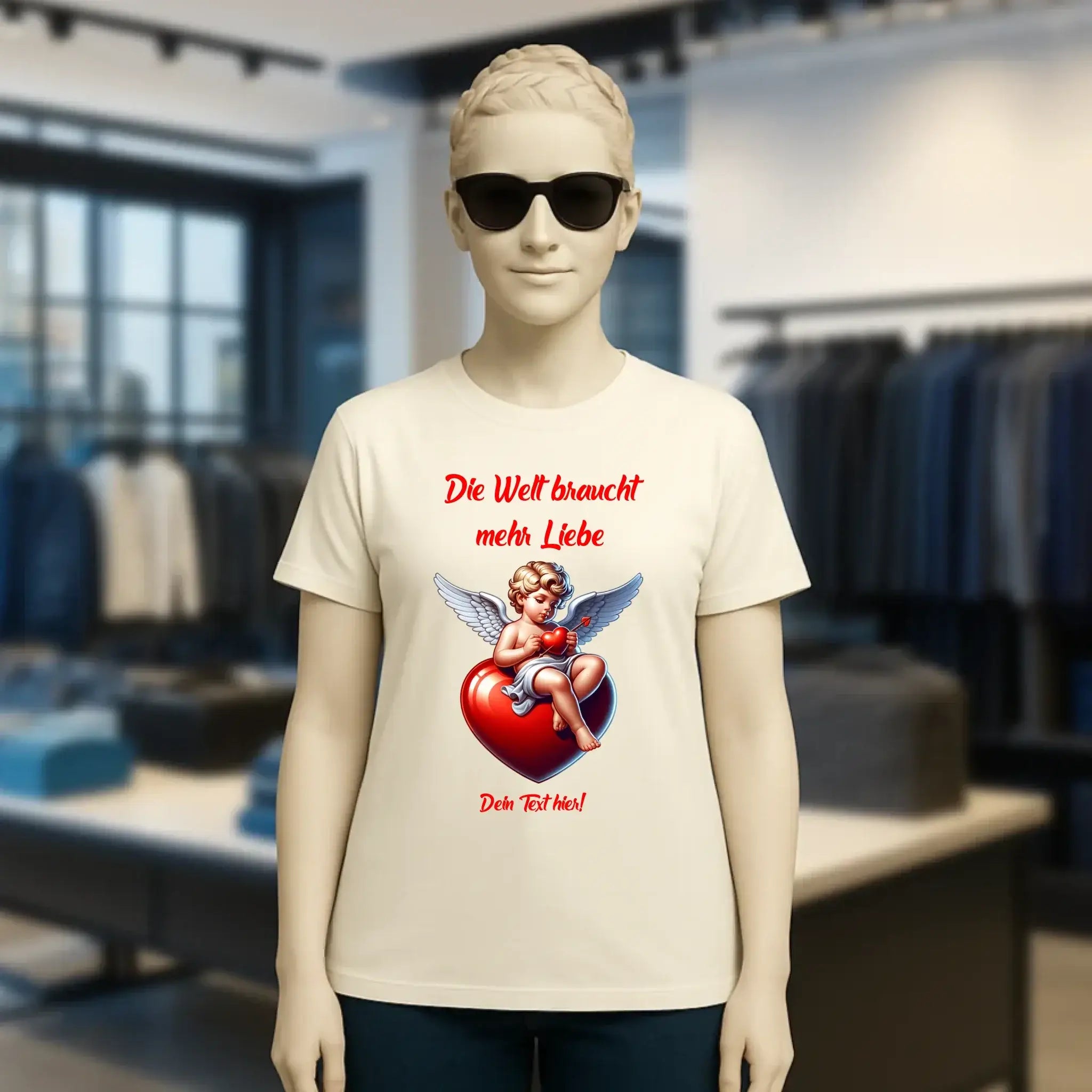 Mehr Liebe • Valentinstag • Ladies Premium T-Shirt XS-2XL aus Bio-Baumwolle für Damen • Exklusivdesign • personalisiert
