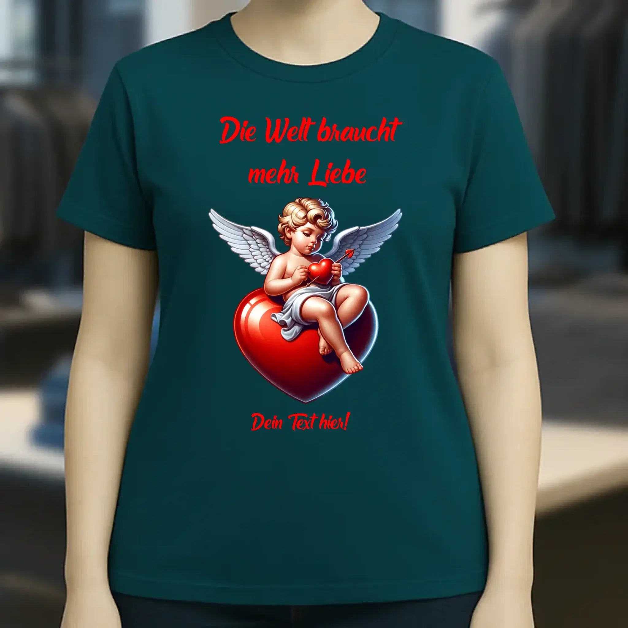 Mehr Liebe • Valentinstag • Ladies Premium T-Shirt XS-2XL aus Bio-Baumwolle für Damen • Exklusivdesign • personalisiert