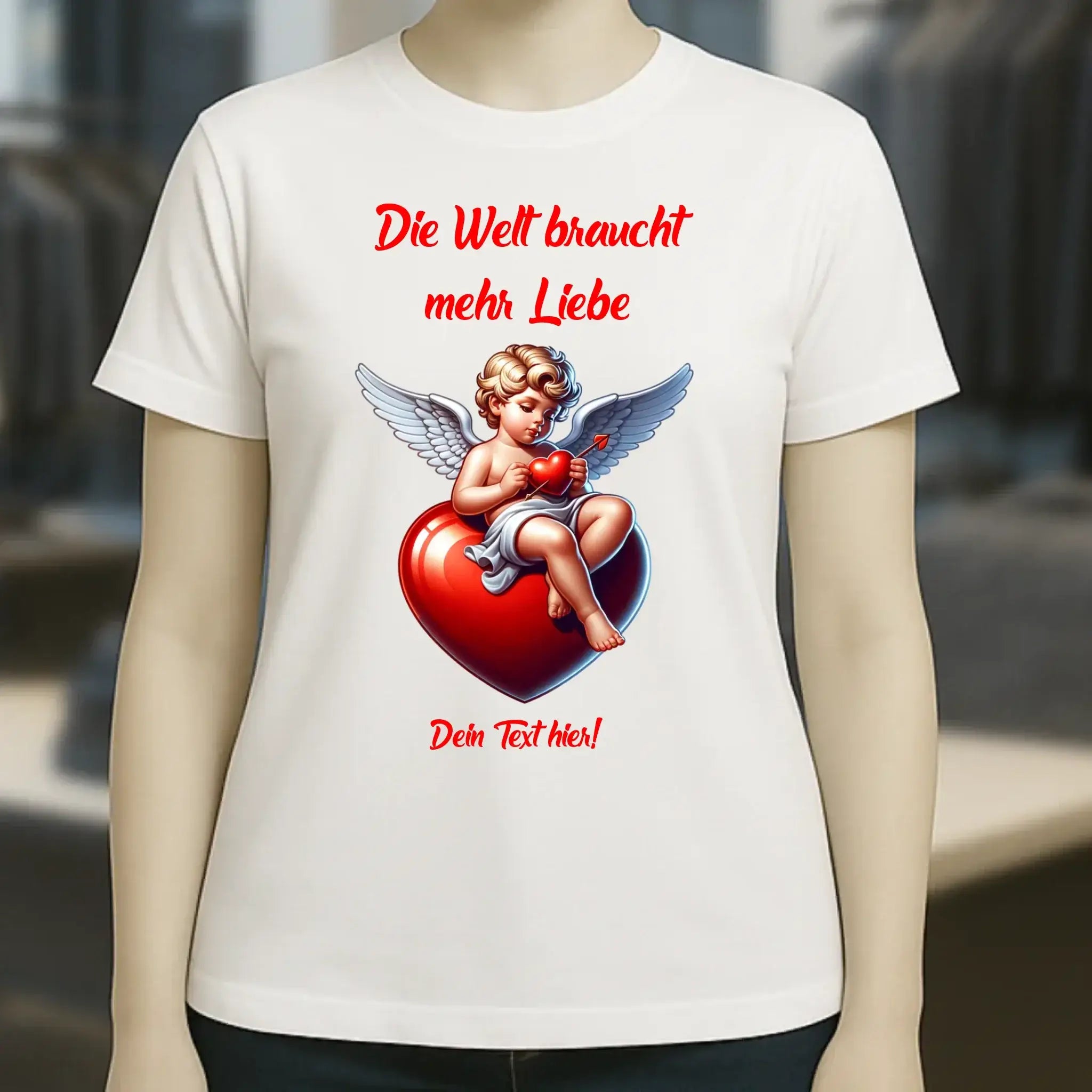 Mehr Liebe • Valentinstag • Ladies Premium T-Shirt XS-2XL aus Bio-Baumwolle für Damen • Exklusivdesign • personalisiert