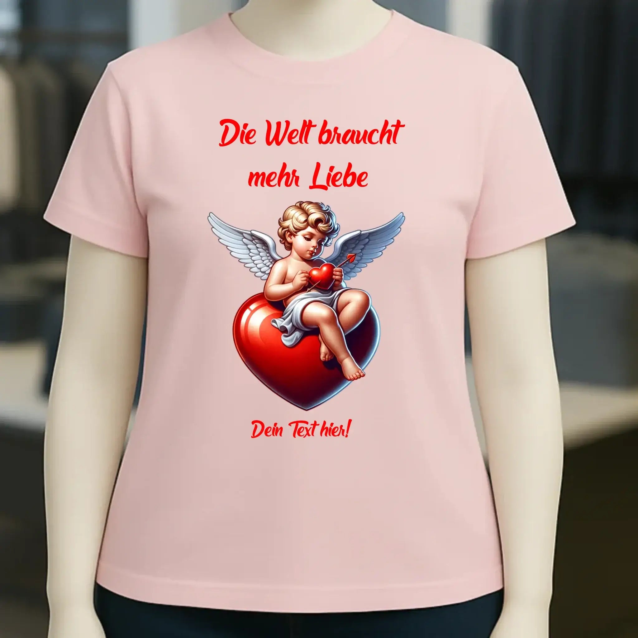 Mehr Liebe • Valentinstag • Ladies Premium T-Shirt XS-2XL aus Bio-Baumwolle für Damen • Exklusivdesign • personalisiert