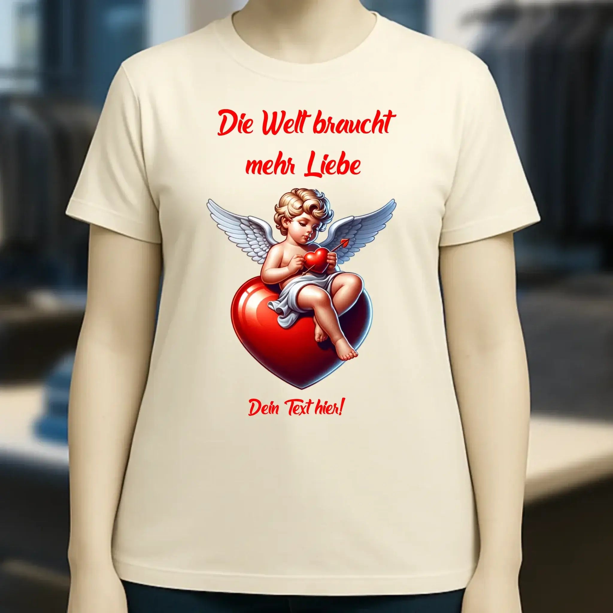 Mehr Liebe • Valentinstag • Ladies Premium T-Shirt XS-2XL aus Bio-Baumwolle für Damen • Exklusivdesign • personalisiert