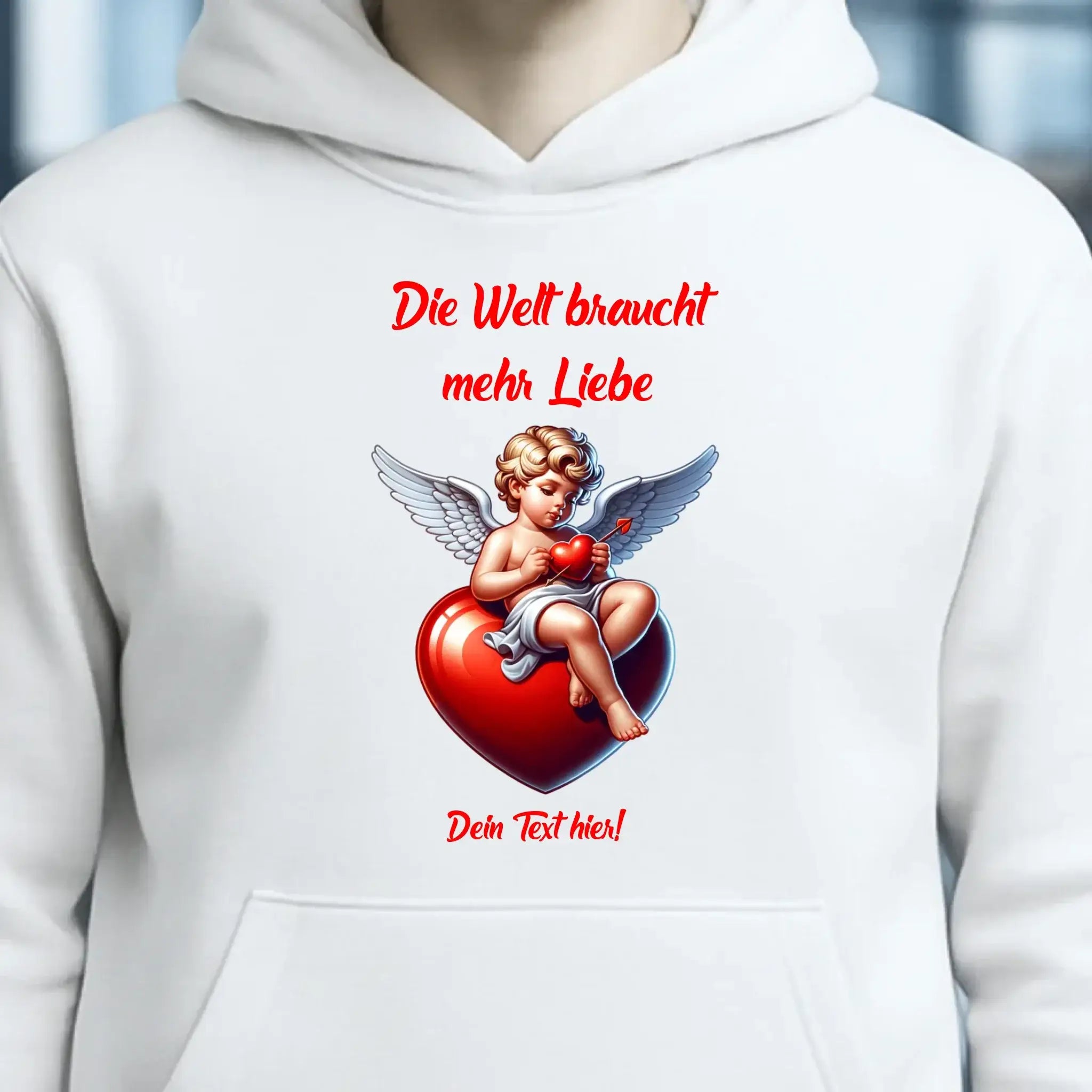 Mehr Liebe • Valentinstag • Unisex Premium Hoodie XS-5XL aus Bio-Baumwolle für Damen & Herren