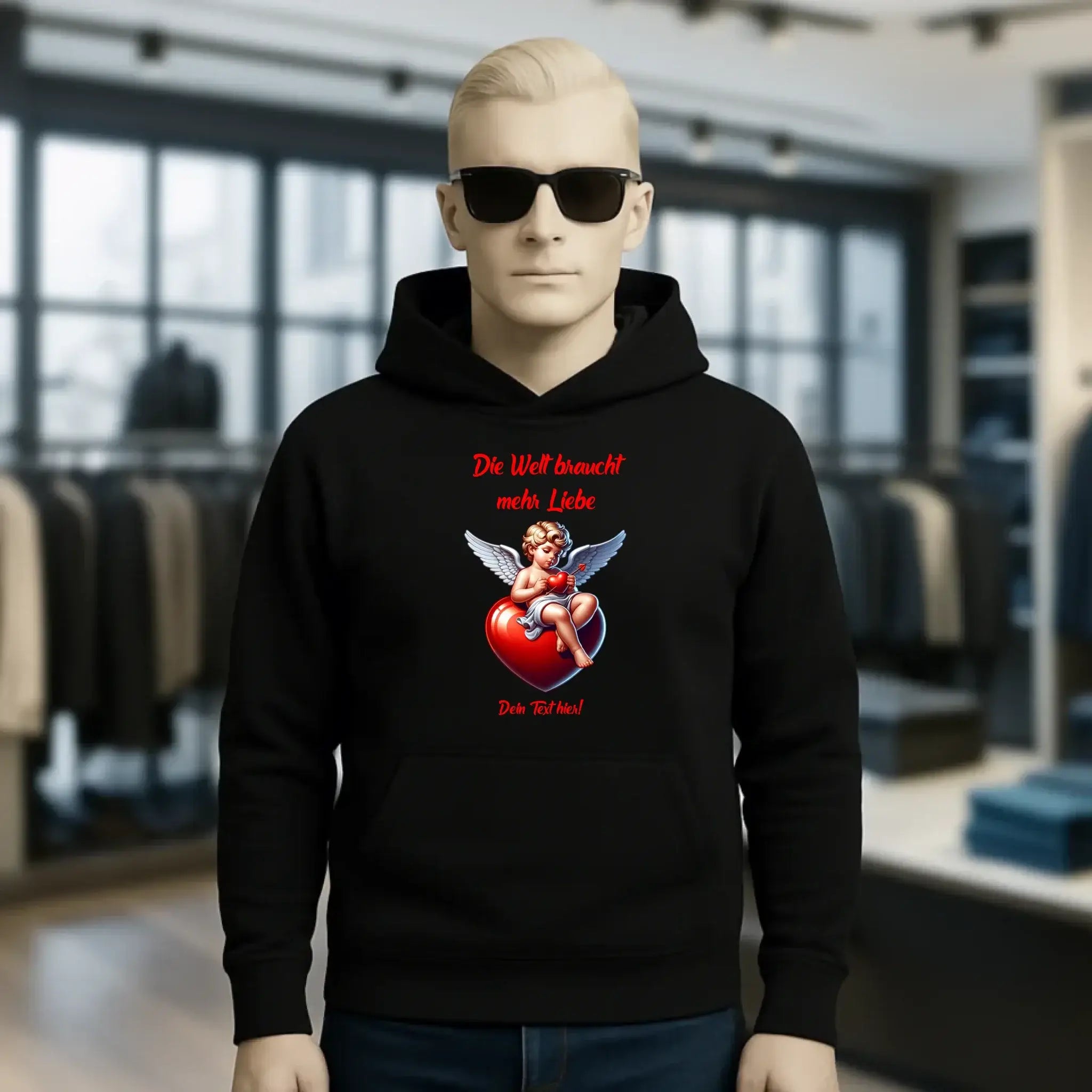 Mehr Liebe • Valentinstag • Unisex Premium Hoodie XS-5XL aus Bio-Baumwolle für Damen & Herren
