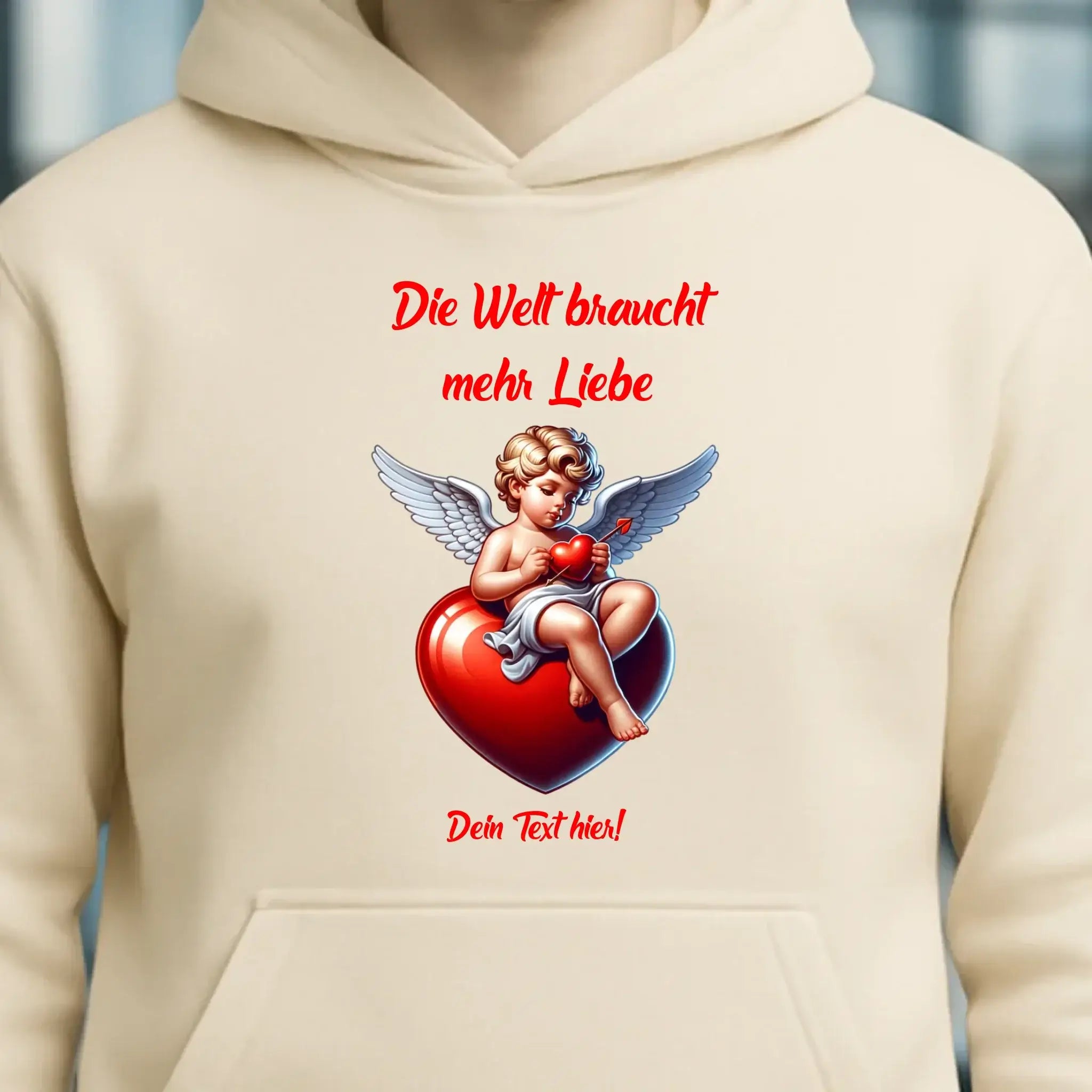 Mehr Liebe • Valentinstag • Unisex Premium Hoodie XS-5XL aus Bio-Baumwolle für Damen & Herren