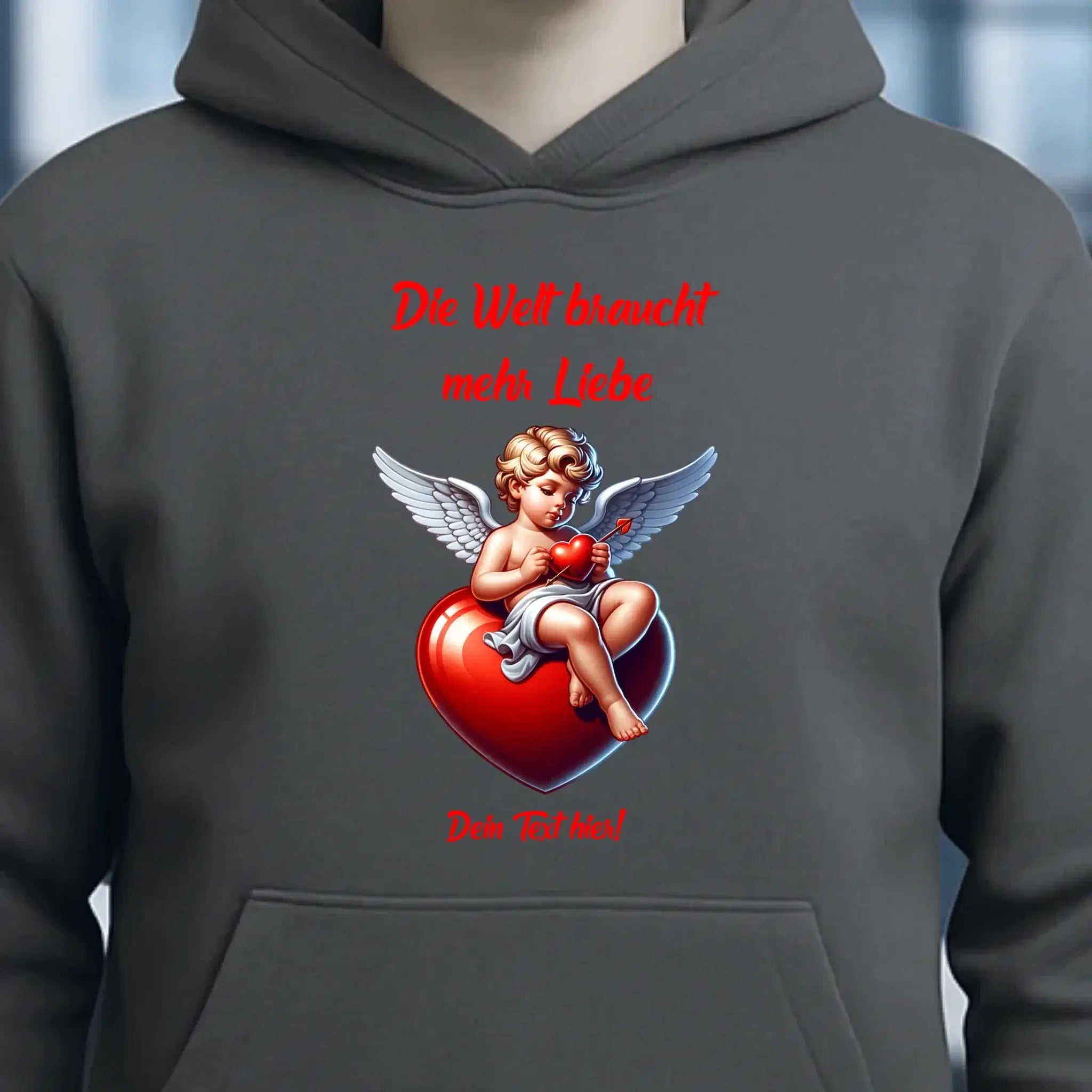 Mehr Liebe • Valentinstag • Unisex Premium Hoodie XS-5XL aus Bio-Baumwolle für Damen & Herren