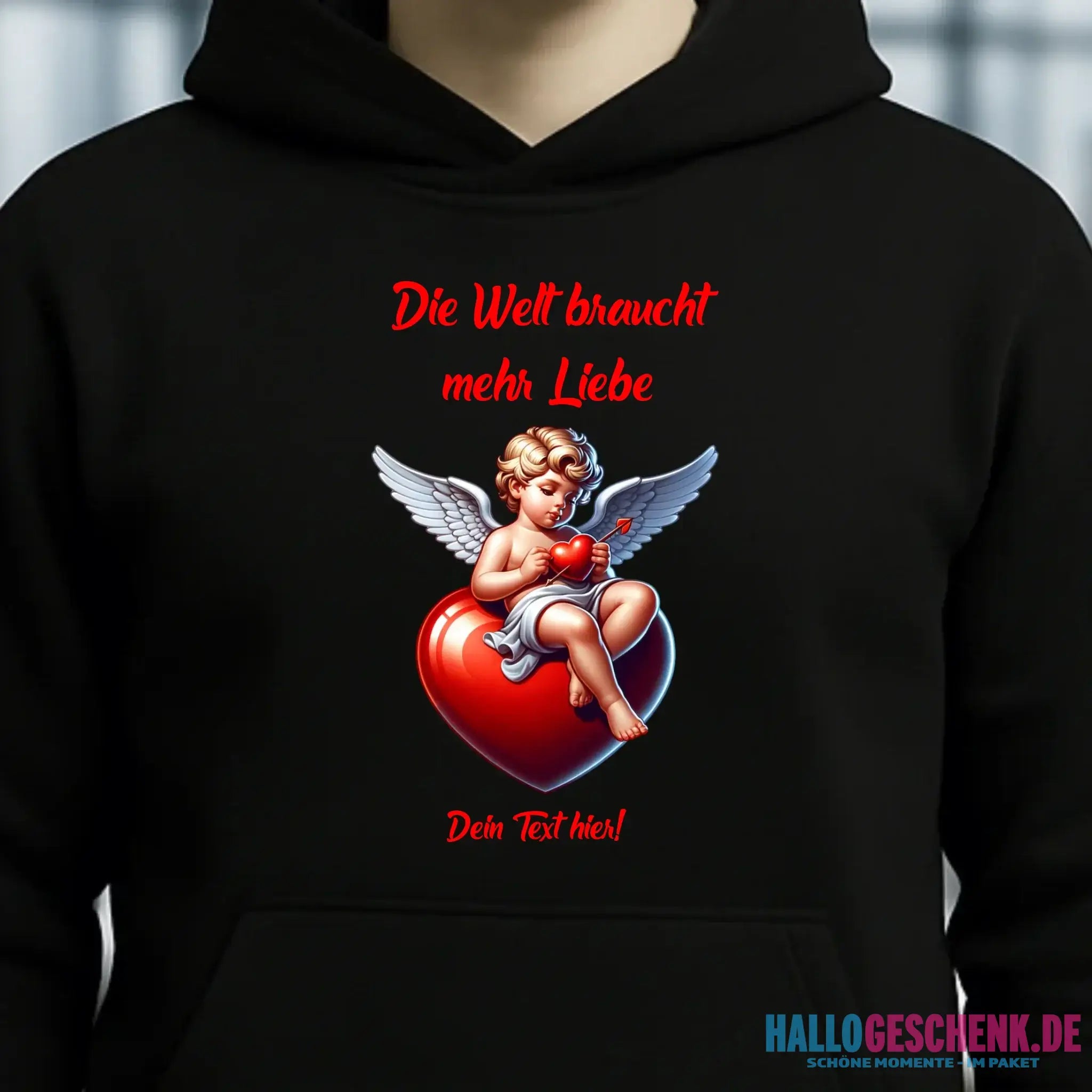 Mehr Liebe • Valentinstag • Unisex Premium Hoodie XS-5XL aus Bio-Baumwolle für Damen & Herren