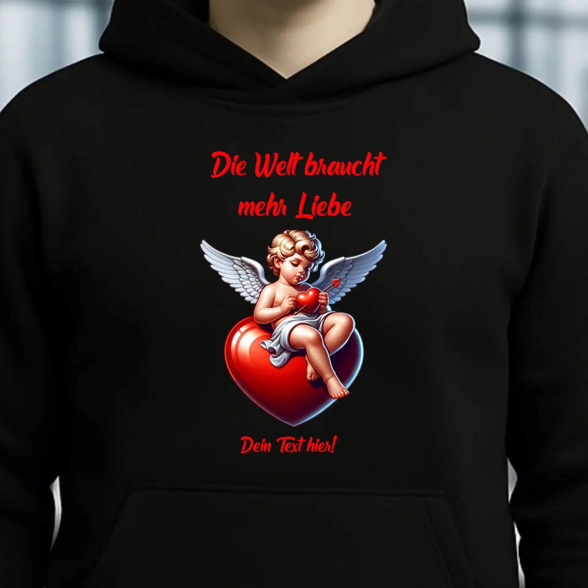 Mehr Liebe • Valentinstag • Unisex Premium Hoodie XS-5XL aus Bio-Baumwolle für Damen & Herren