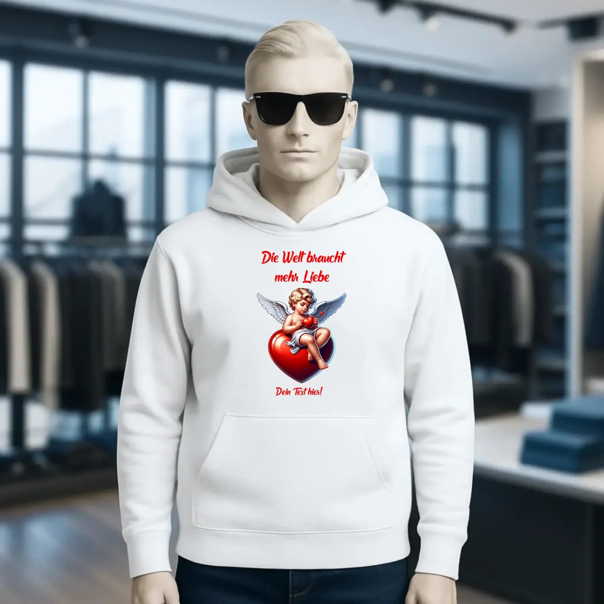 Mehr Liebe • Valentinstag • Unisex Premium Hoodie XS-5XL aus Bio-Baumwolle für Damen & Herren