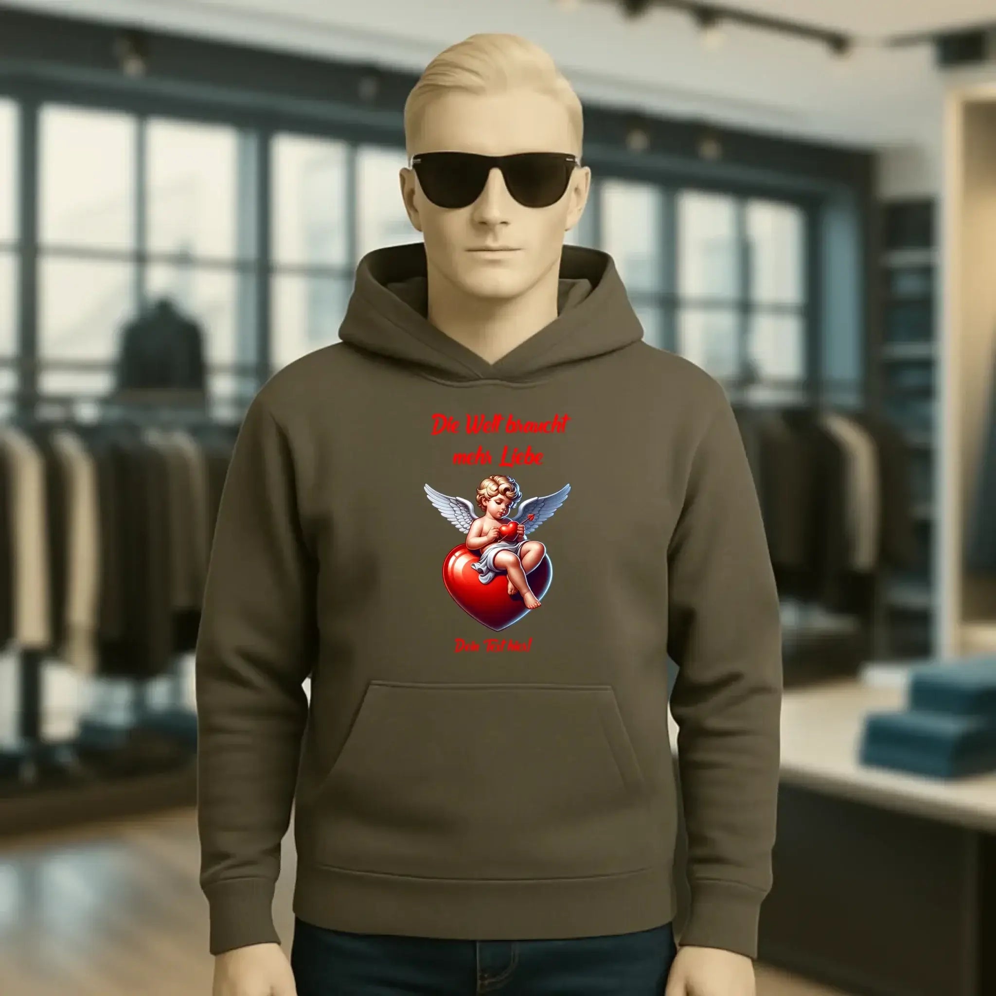 Mehr Liebe • Valentinstag • Unisex Premium Hoodie XS-5XL aus Bio-Baumwolle für Damen & Herren