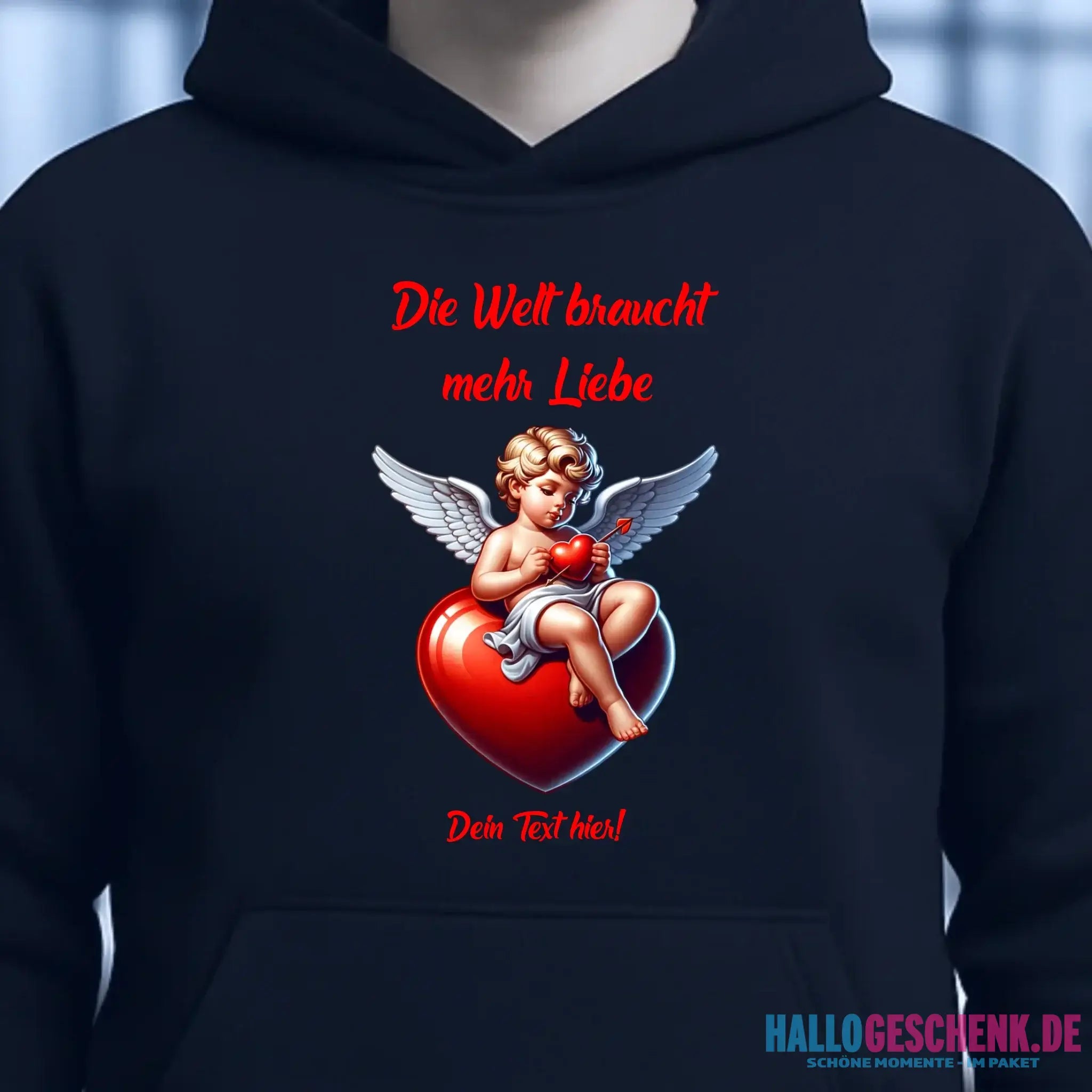 Mehr Liebe • Valentinstag • Unisex Premium Hoodie XS-5XL aus Bio-Baumwolle für Damen & Herren