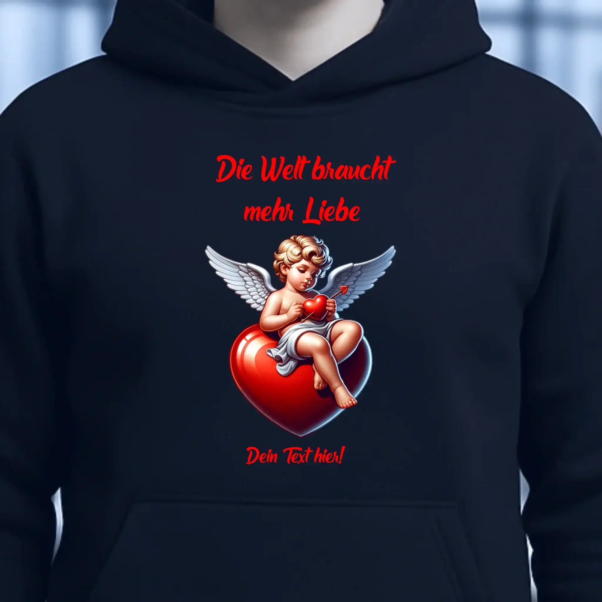Mehr Liebe • Valentinstag • Unisex Premium Hoodie XS-5XL aus Bio-Baumwolle für Damen & Herren