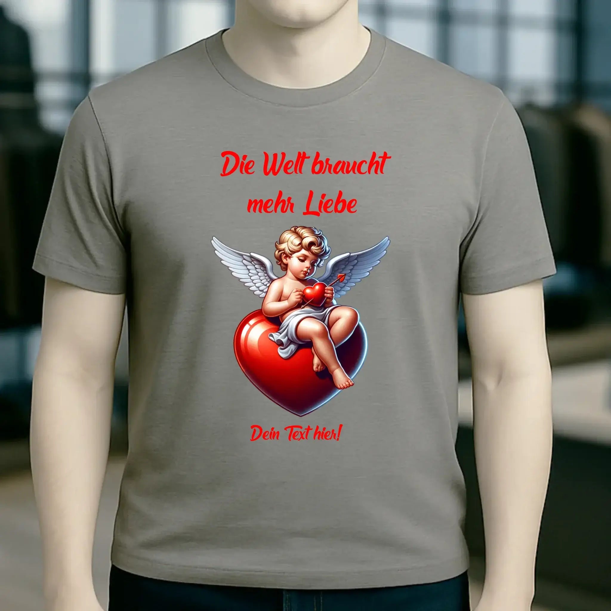 Mehr Liebe • Valentinstag • Unisex Premium T-Shirt XS-5XL aus Bio-Baumwolle für Damen & Herren • Exklusivdesign • personalisiert