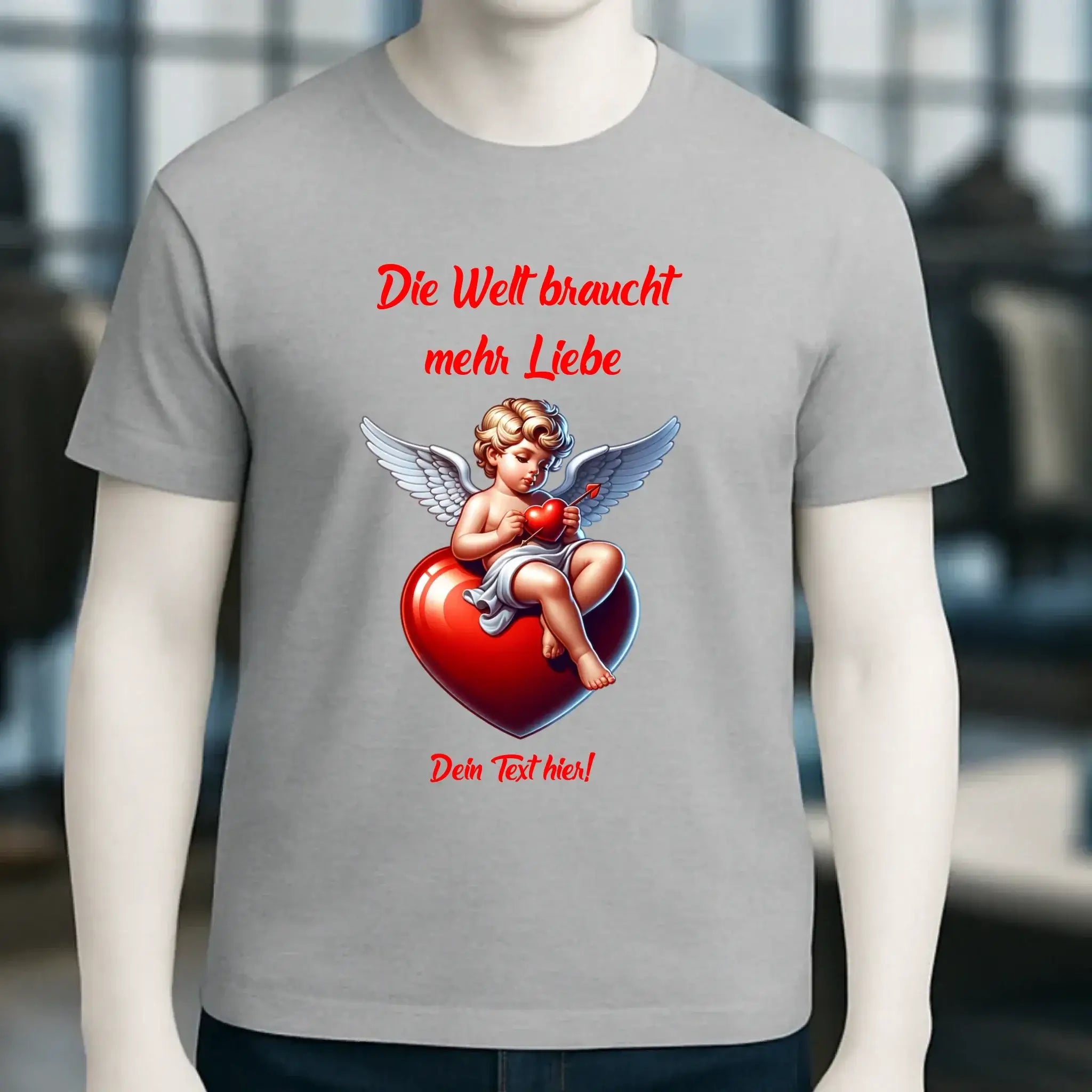 Mehr Liebe • Valentinstag • Unisex Premium T-Shirt XS-5XL aus Bio-Baumwolle für Damen & Herren • Exklusivdesign • personalisiert