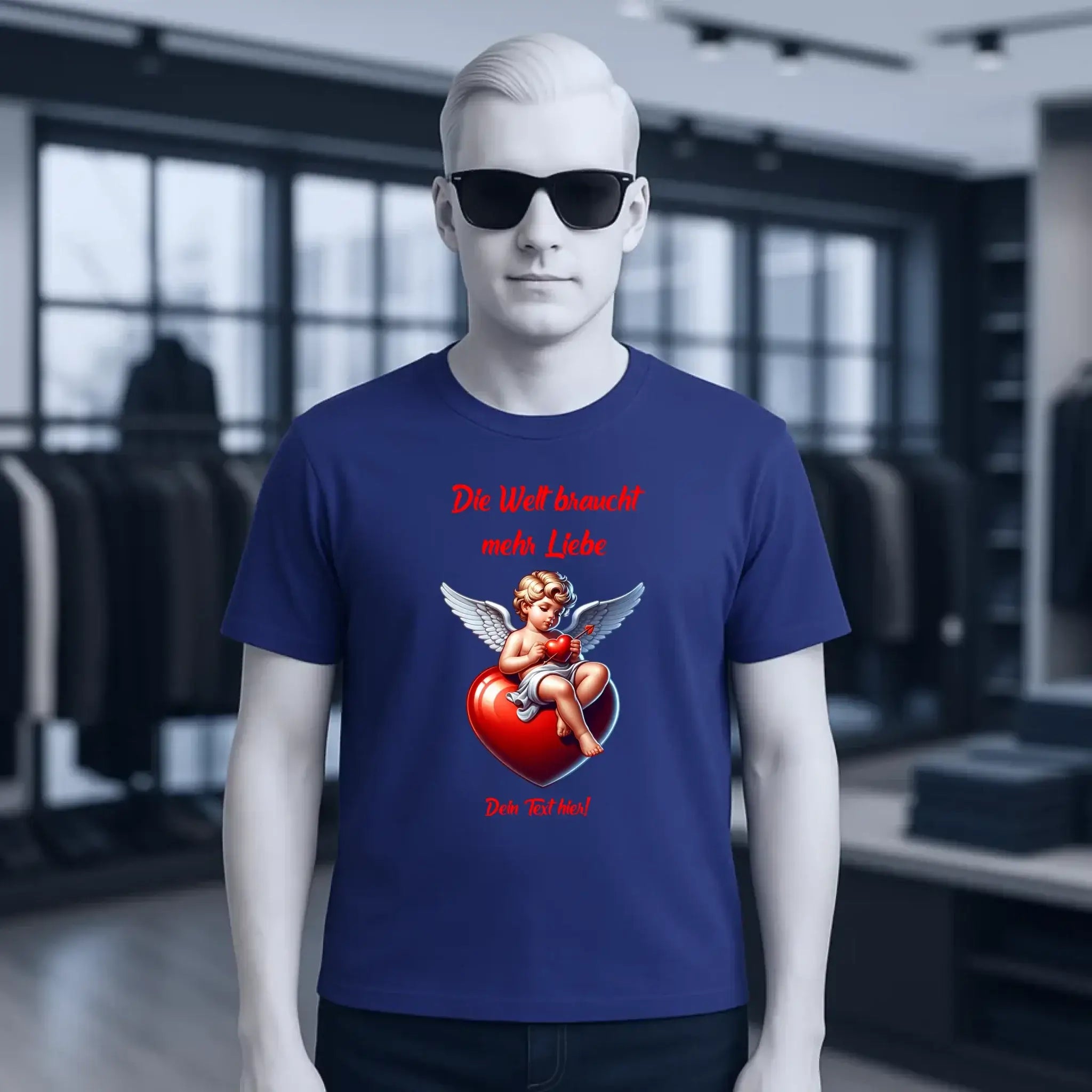 Mehr Liebe • Valentinstag • Unisex Premium T-Shirt XS-5XL aus Bio-Baumwolle für Damen & Herren • Exklusivdesign • personalisiert